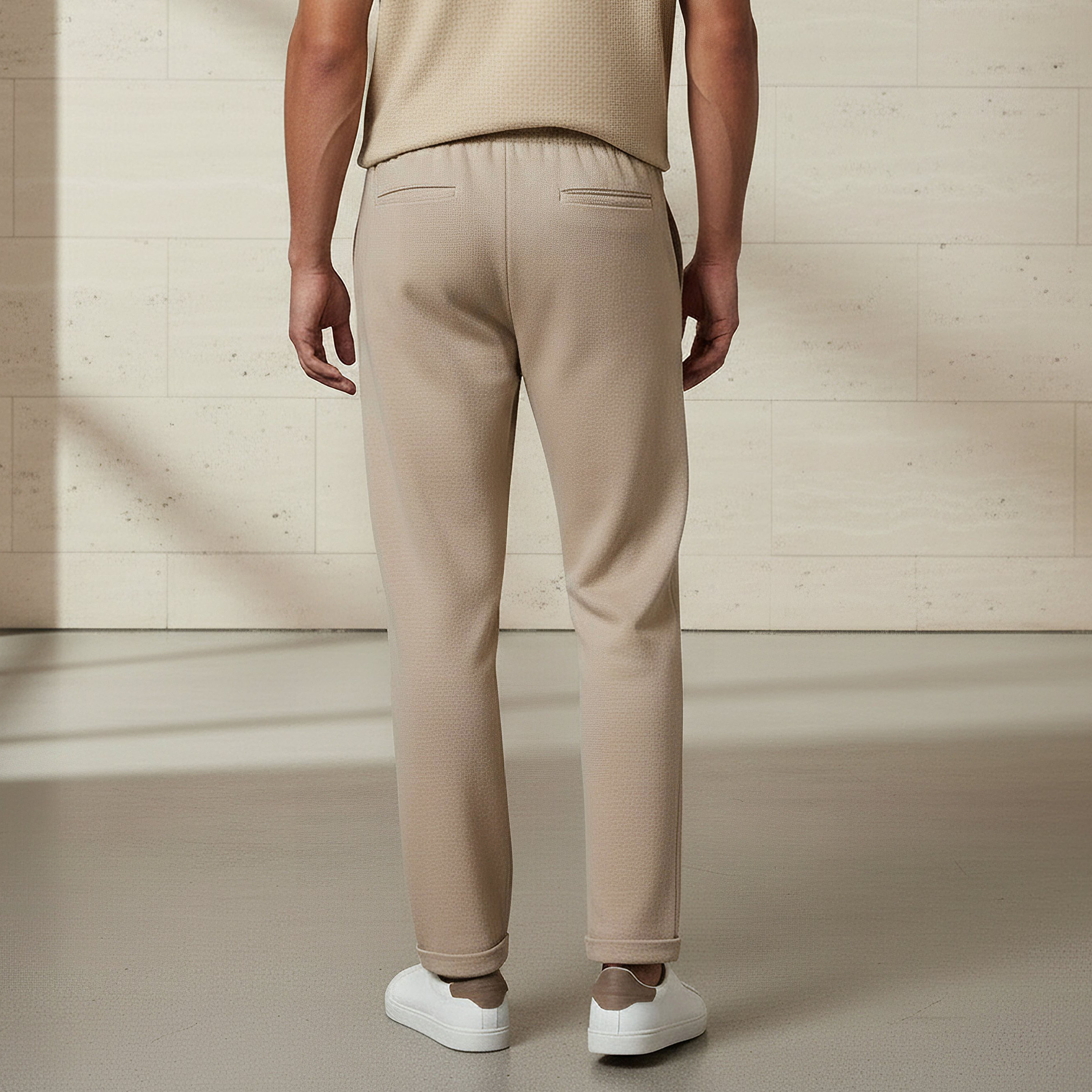Men Slim Fit Pique Pants-men-clothing-bottoms-joggers-image-3