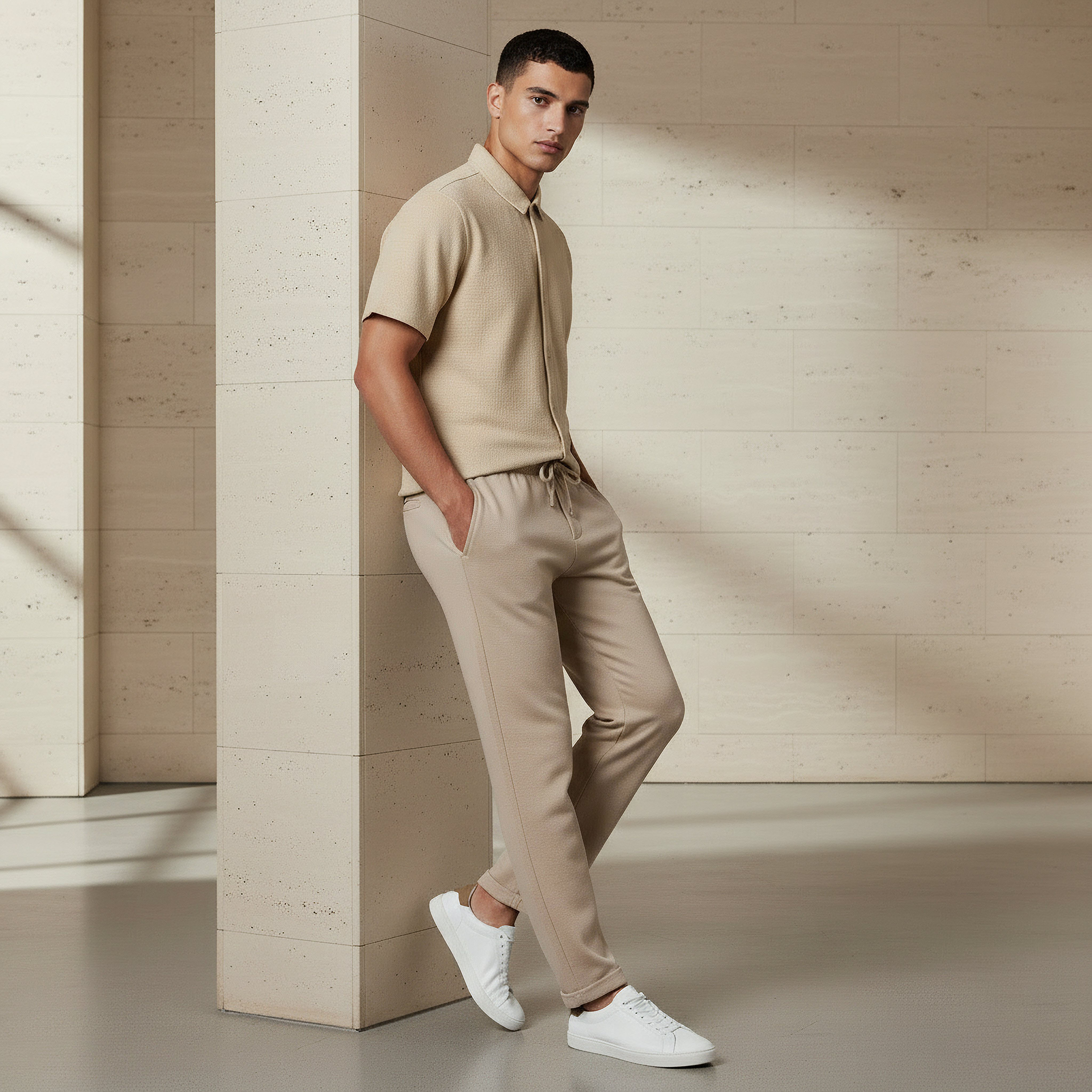 Men Slim Fit Pique Pants-men-clothing-bottoms-joggers-image-6