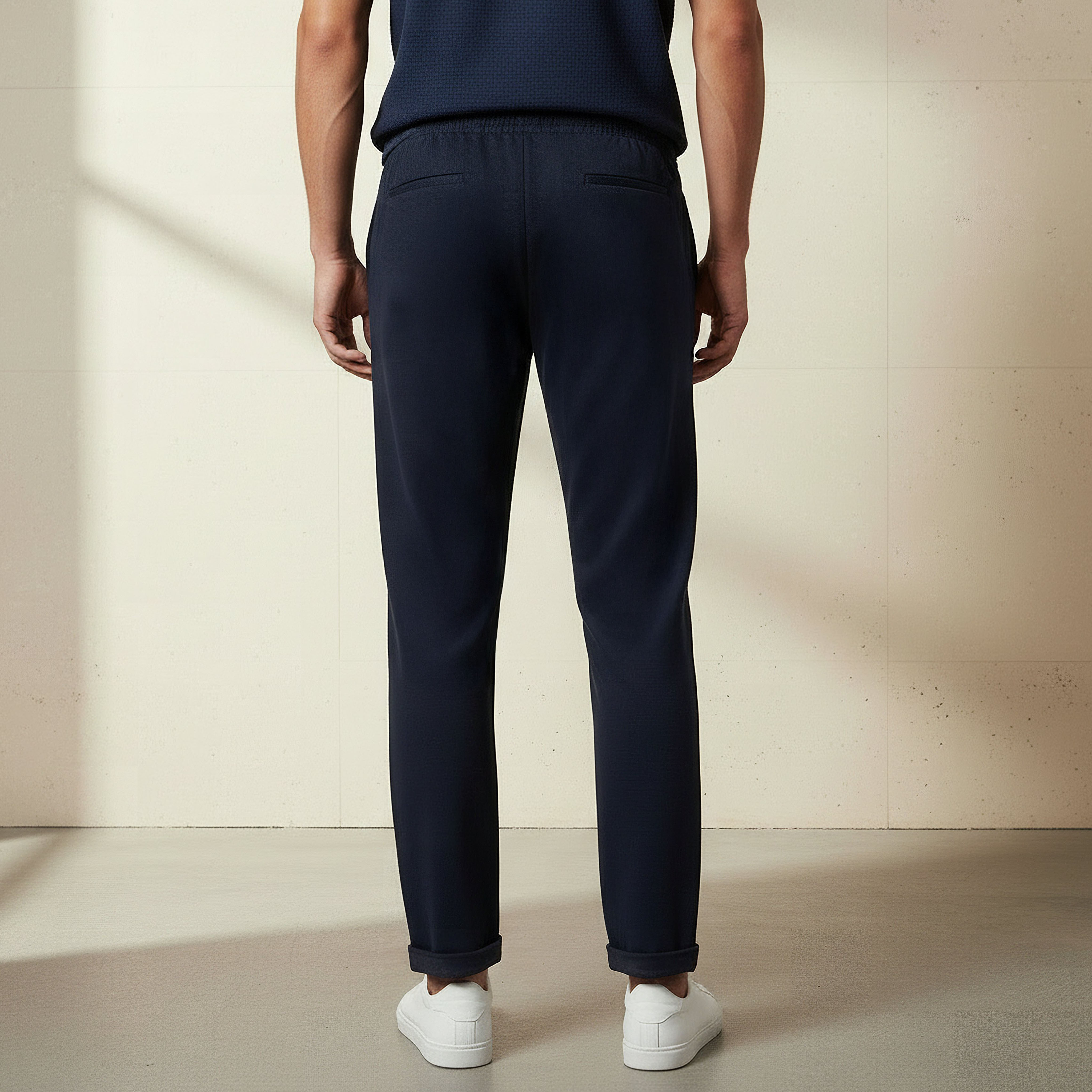 Men Slim Fit Pique Pants-men-clothing-bottoms-joggers-image-3