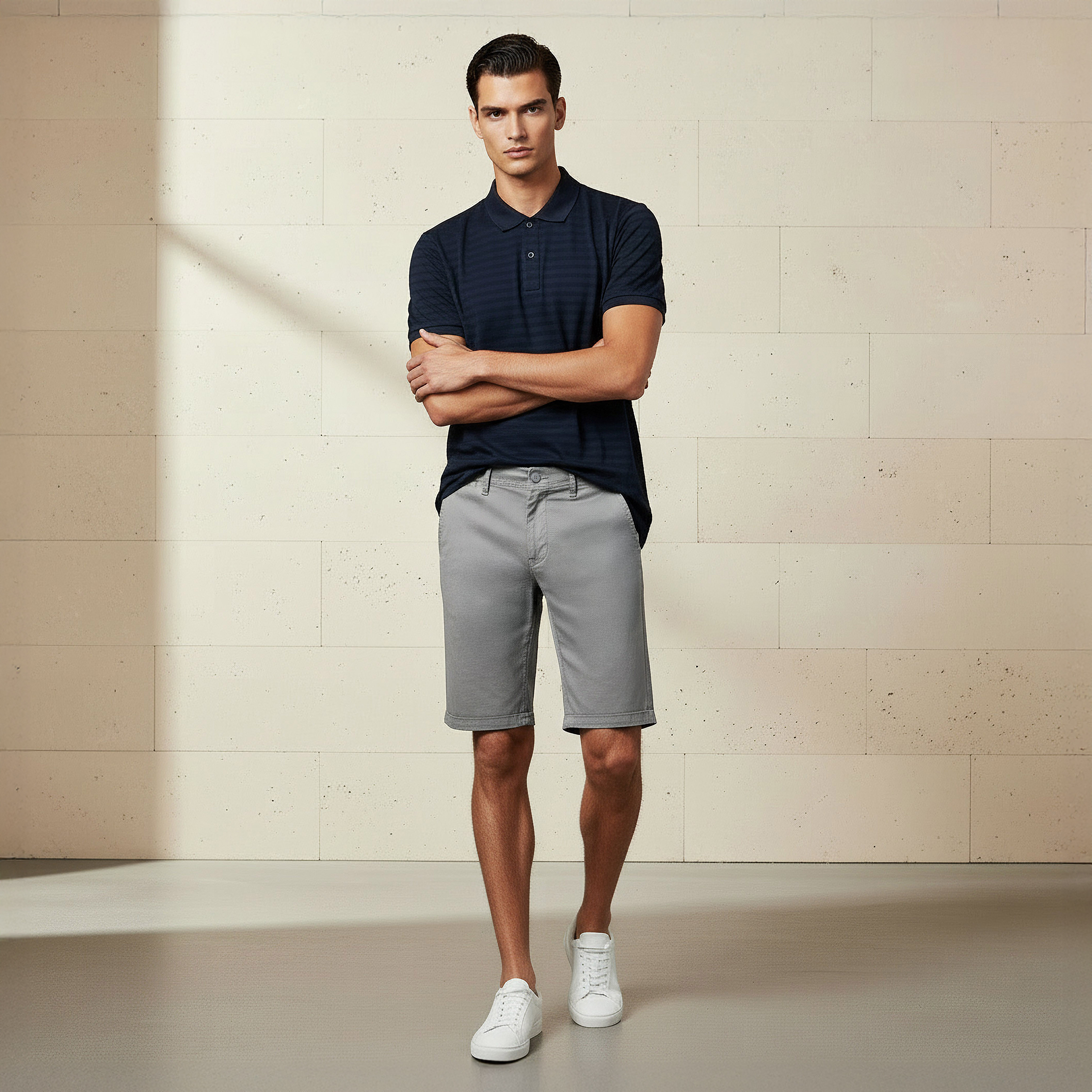 Men Slim Fit Shorts-men-clothing-bottoms-shorts-image-2