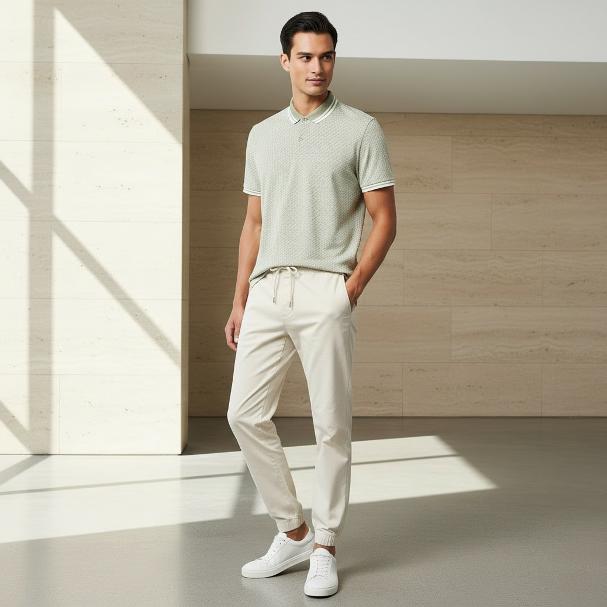 Men Short Sleeves Textured Polo T-shirt-men-clothing-tshirtsandpolos-polos-image-4