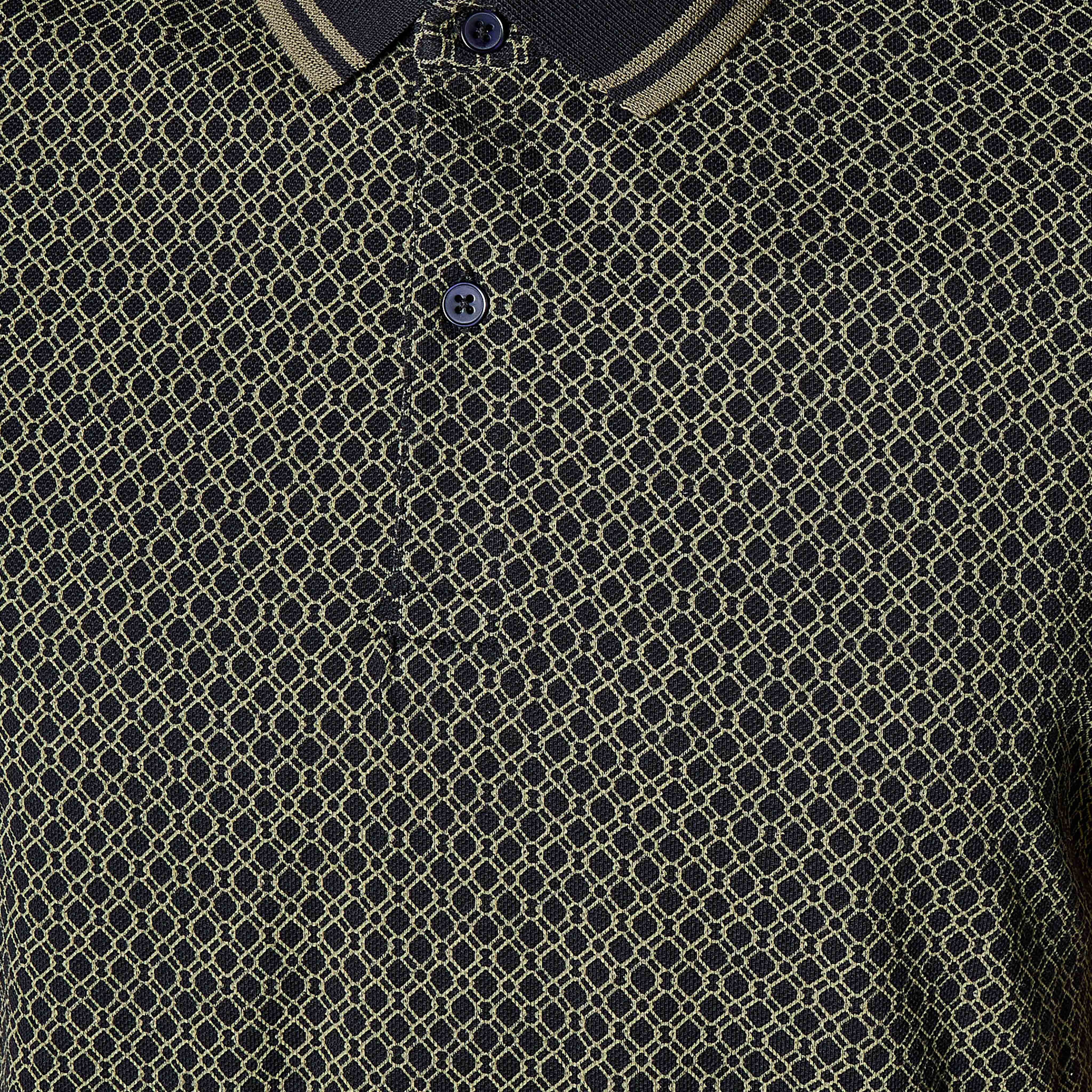 تيشيرت بولو بارز الملمس بأكمام قصيرة للرجال-men-clothing-tshirtsandpolos-polos-image-2