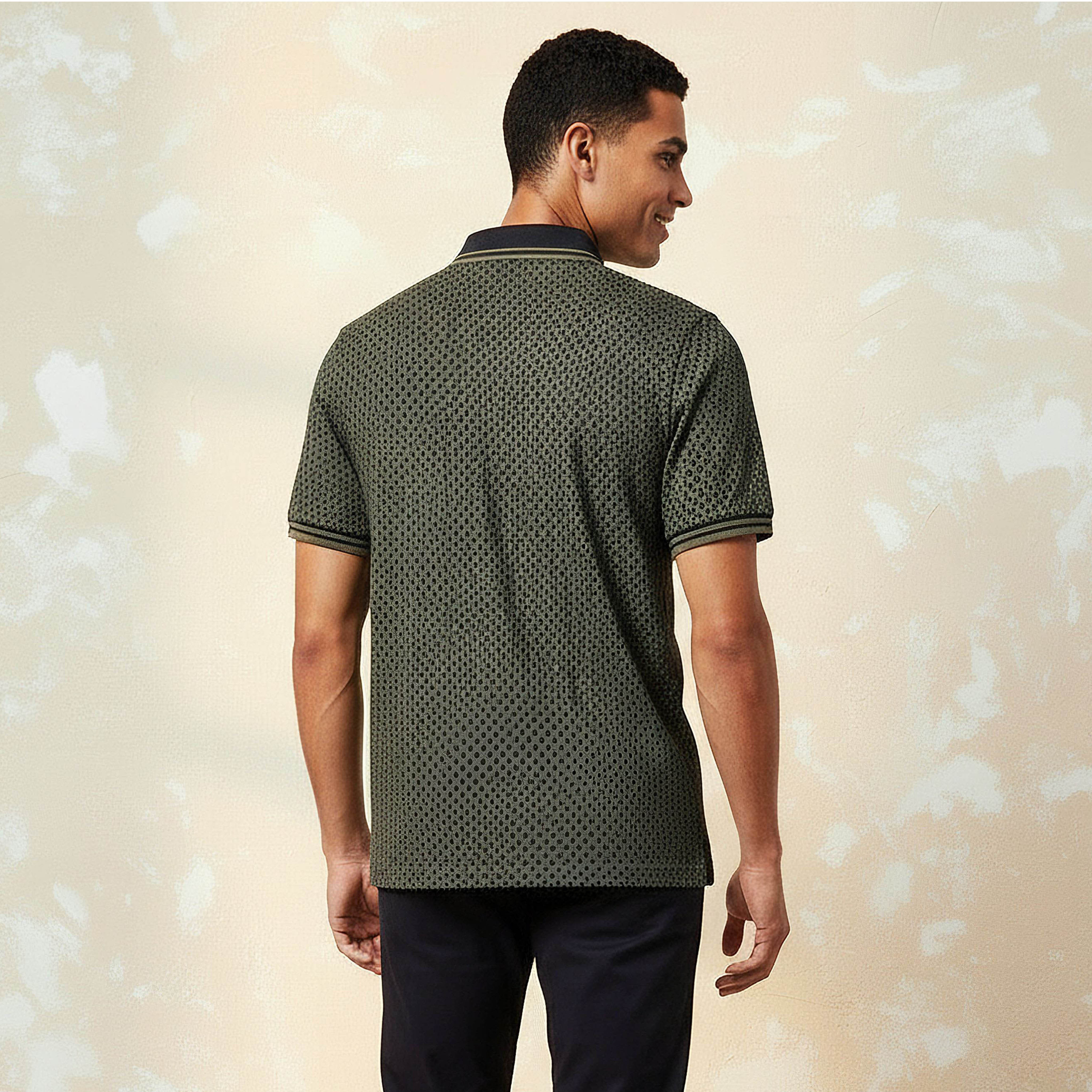 تيشيرت بولو بارز الملمس بأكمام قصيرة للرجال-men-clothing-tshirtsandpolos-polos-image-4