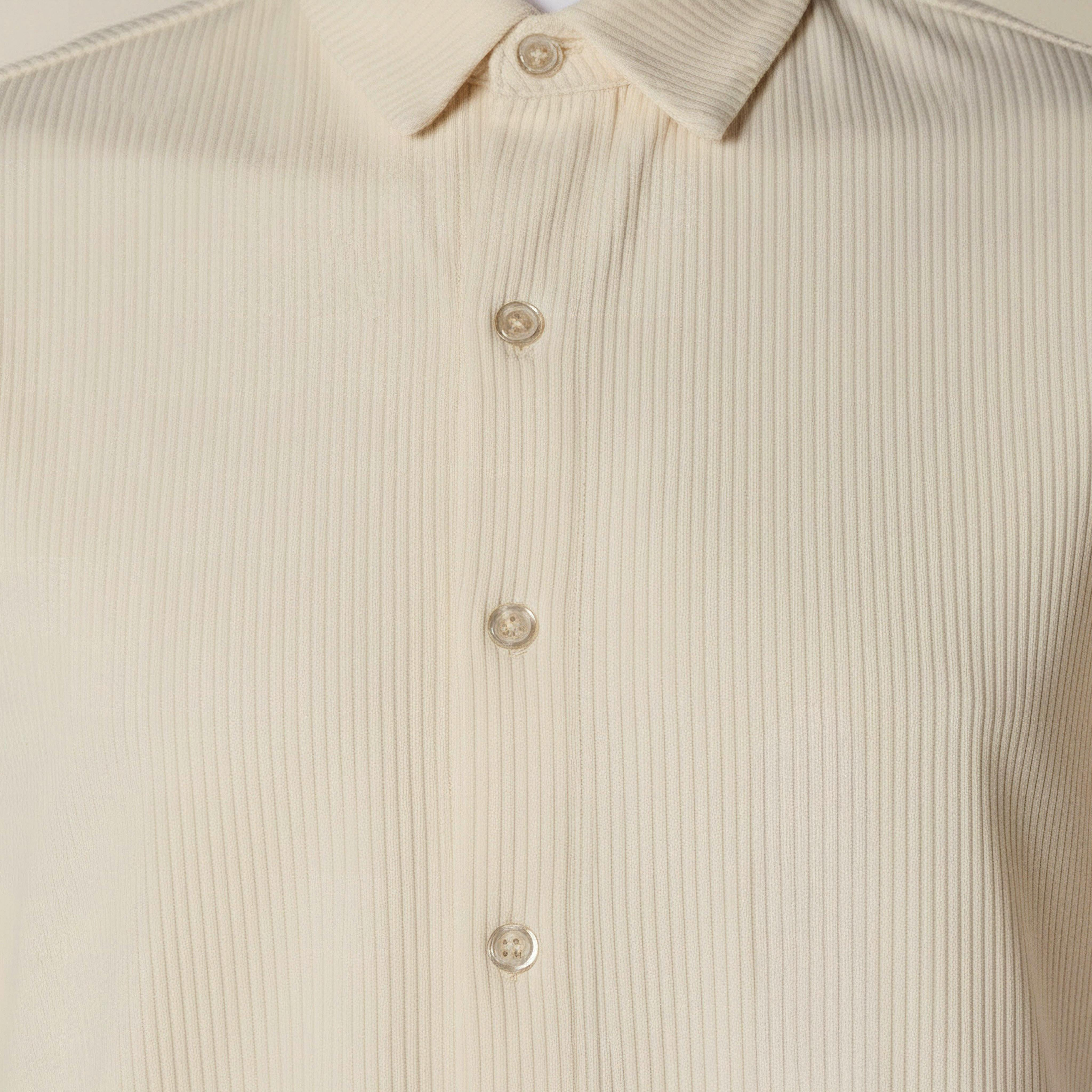 Men Collared Textured Short Sleeve Shirt-men-clothing-shirts-image-2