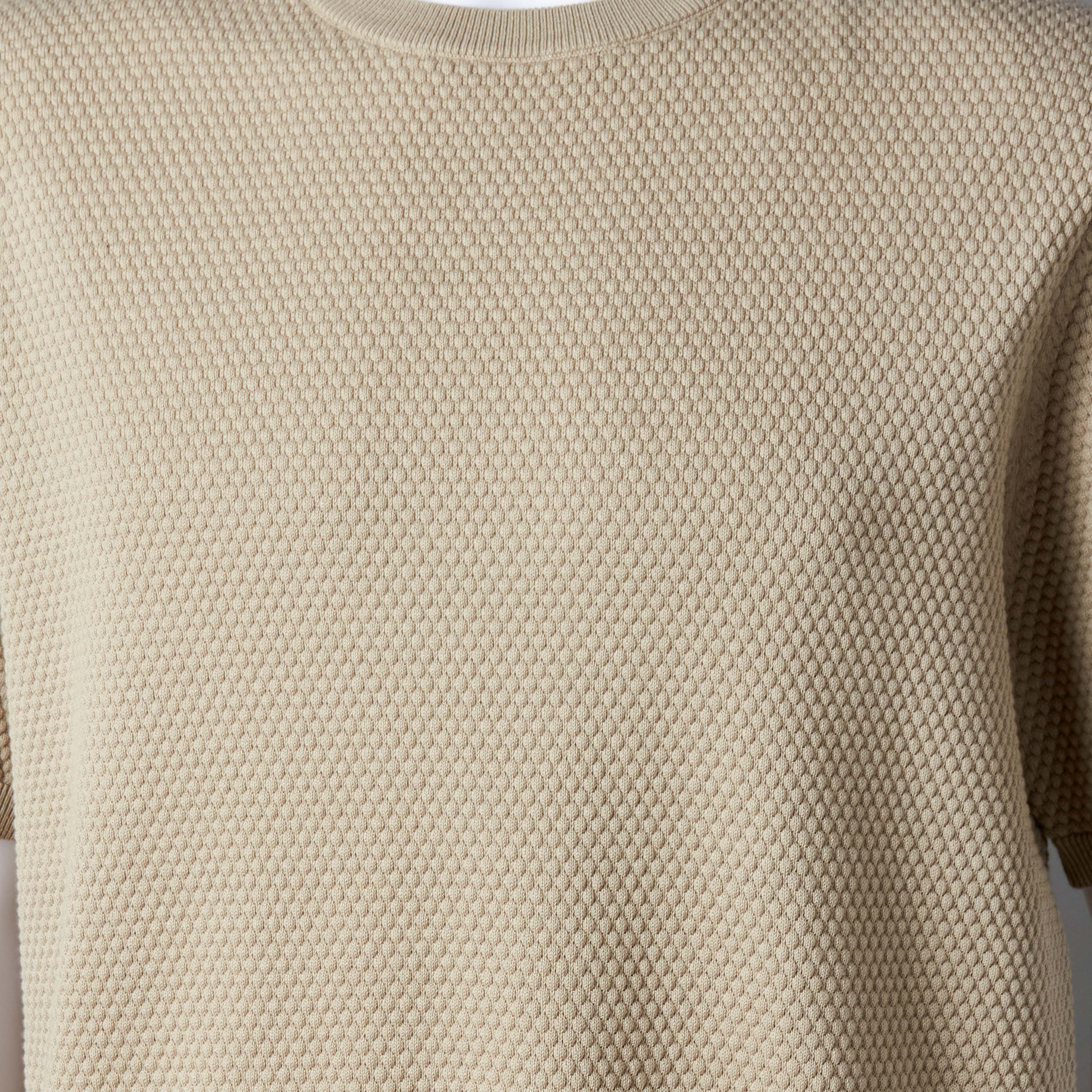 تيشيرت بياقة مستديرة بارز الملمس بوبكورن للرجال-men-clothing-tshirtsandpolos-tshirts-image-4