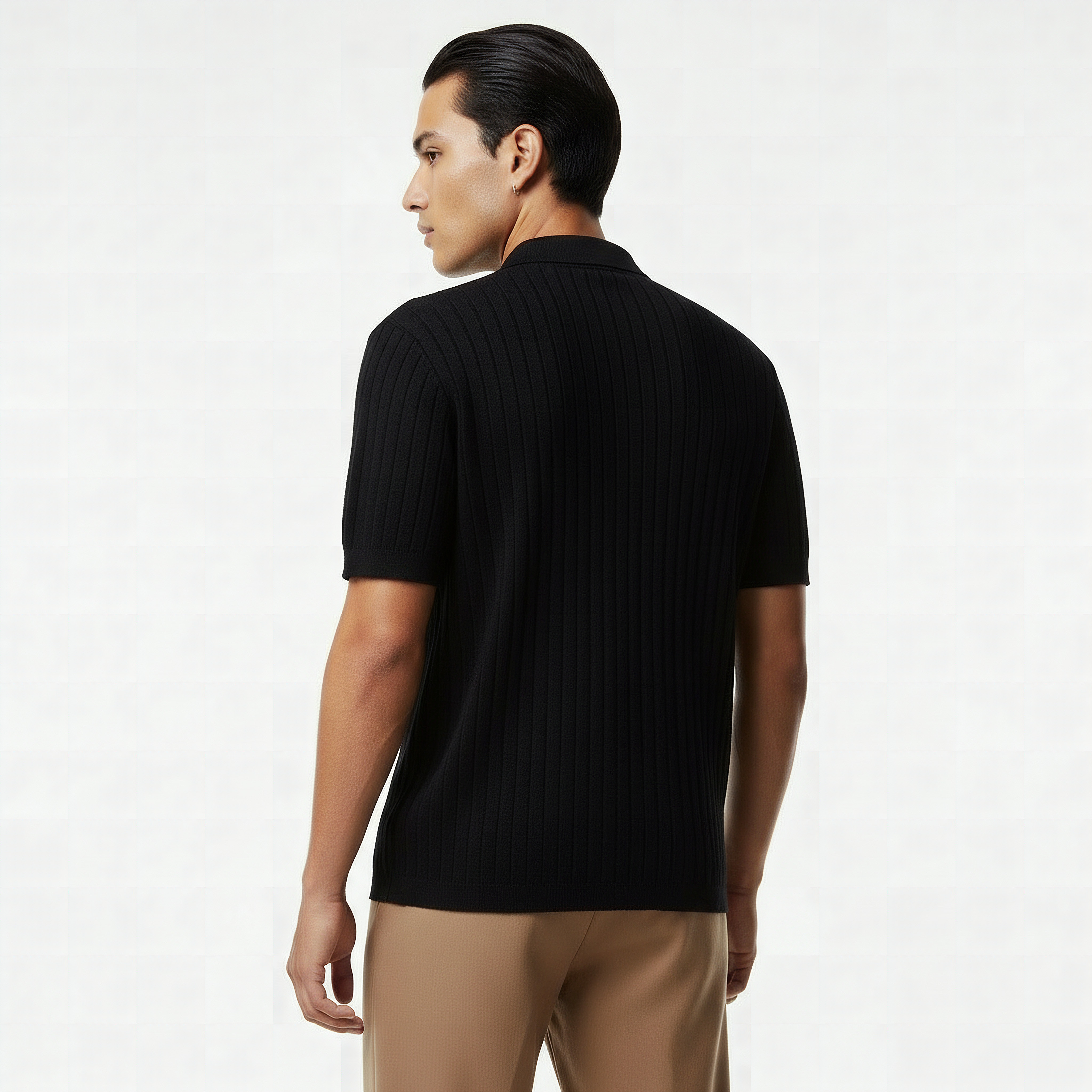 Men Short Sleeves Ribbed Polo T-Shirt-men-clothing-tshirtsandpolos-polos-image-3
