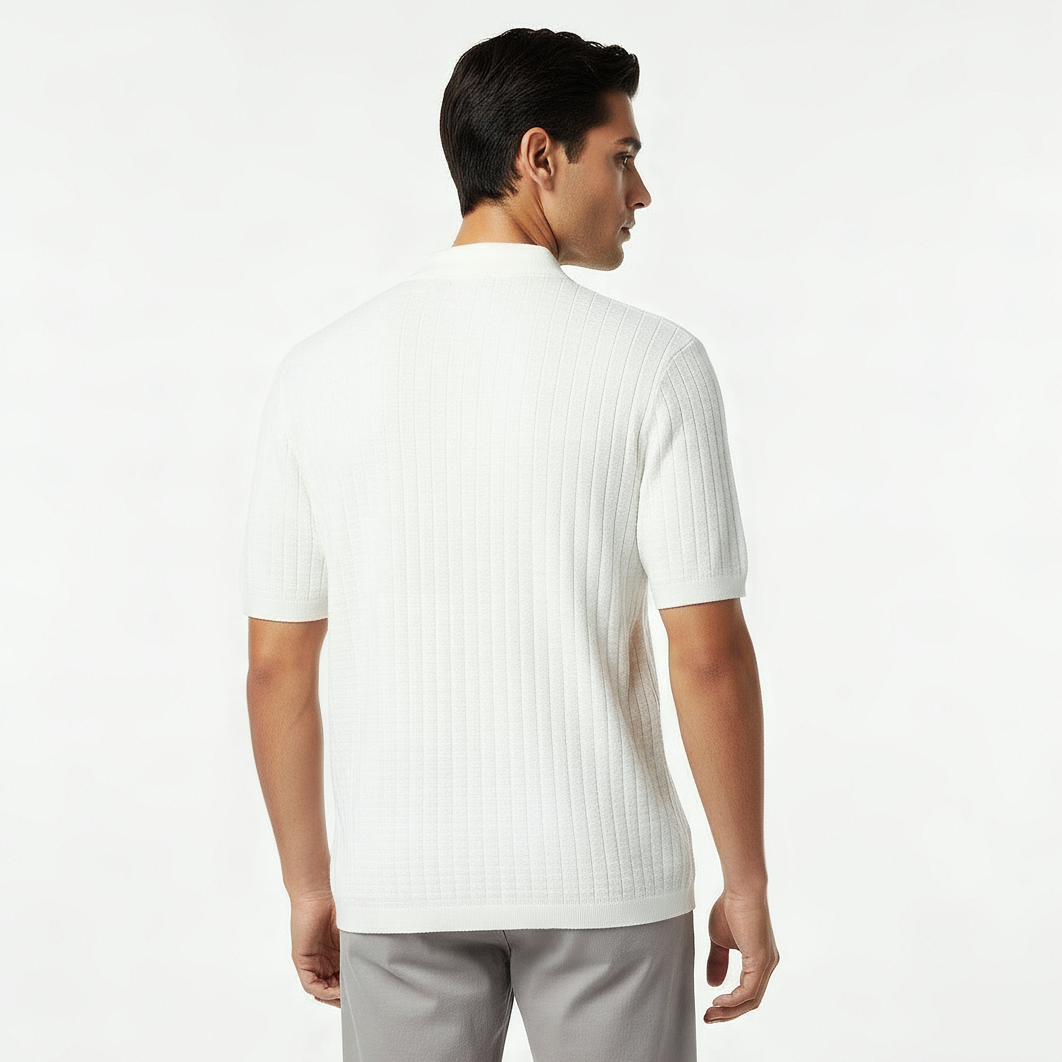Men Short Sleeves Ribbed Polo T-Shirt-men-clothing-tshirtsandpolos-polos-image-3