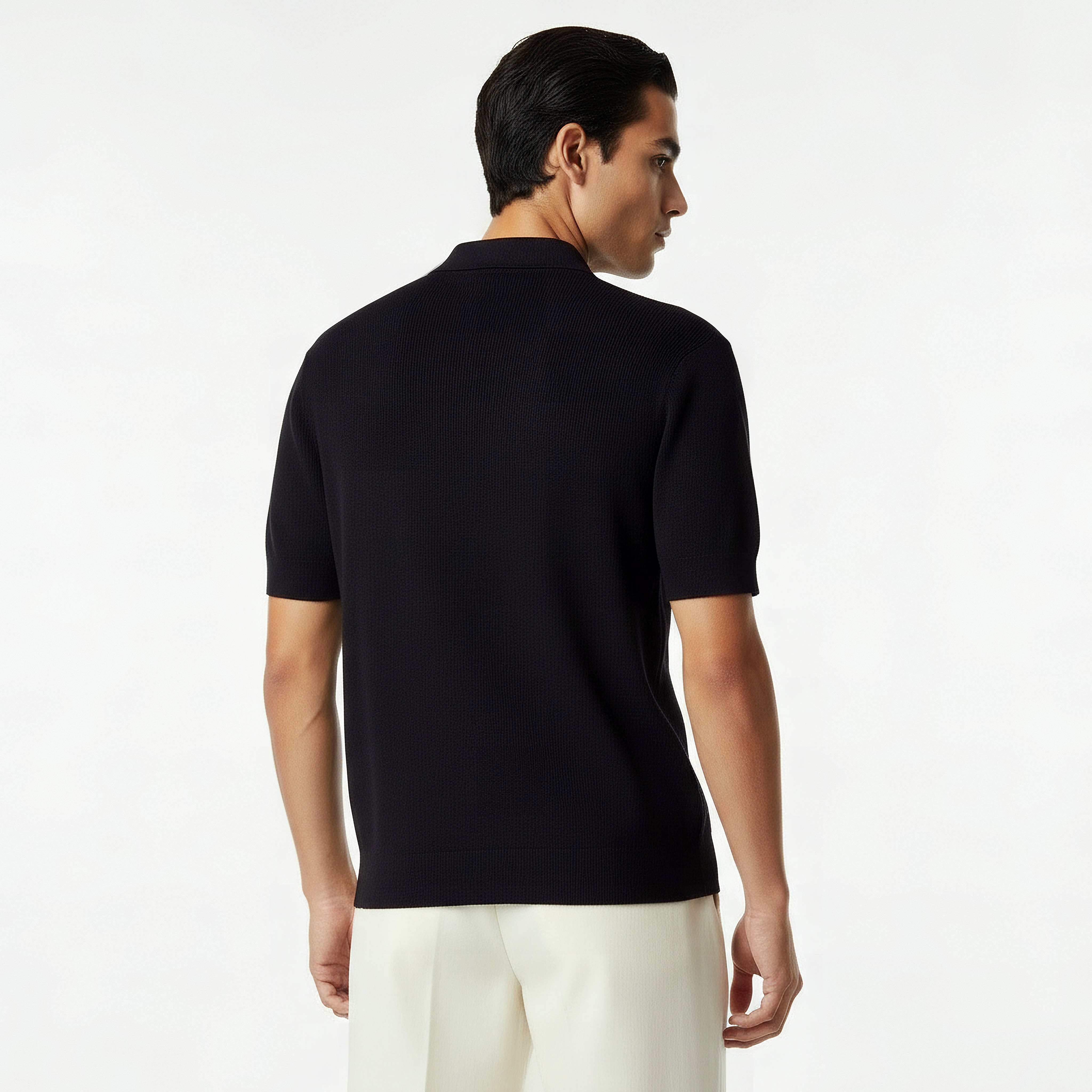 Men Short Sleeve Textured Polo T-shirt-men-clothing-tshirtsandpolos-polos-image-3