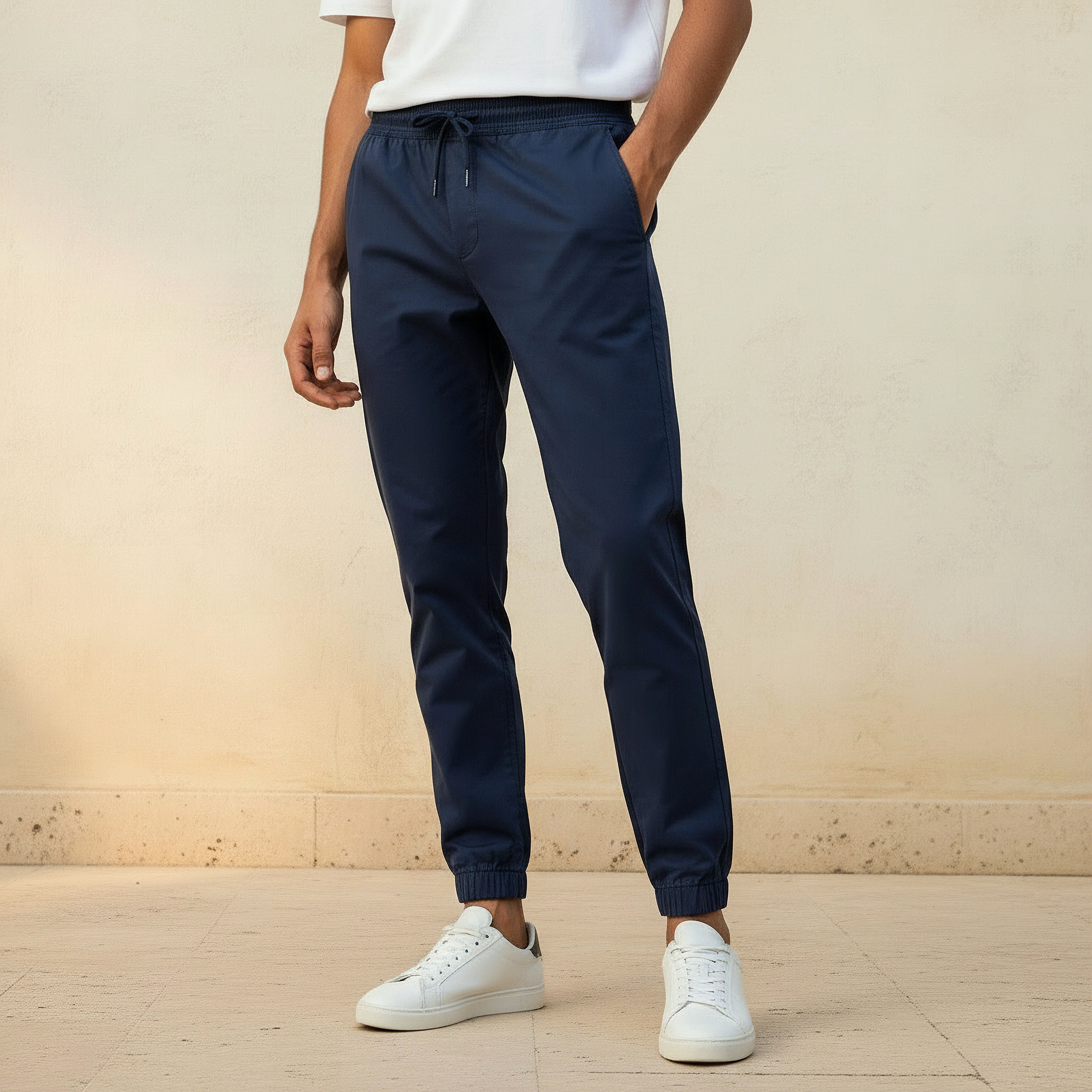 Men Slim Fit Cotton Joggers-men-clothing-bottoms-joggers-image-1