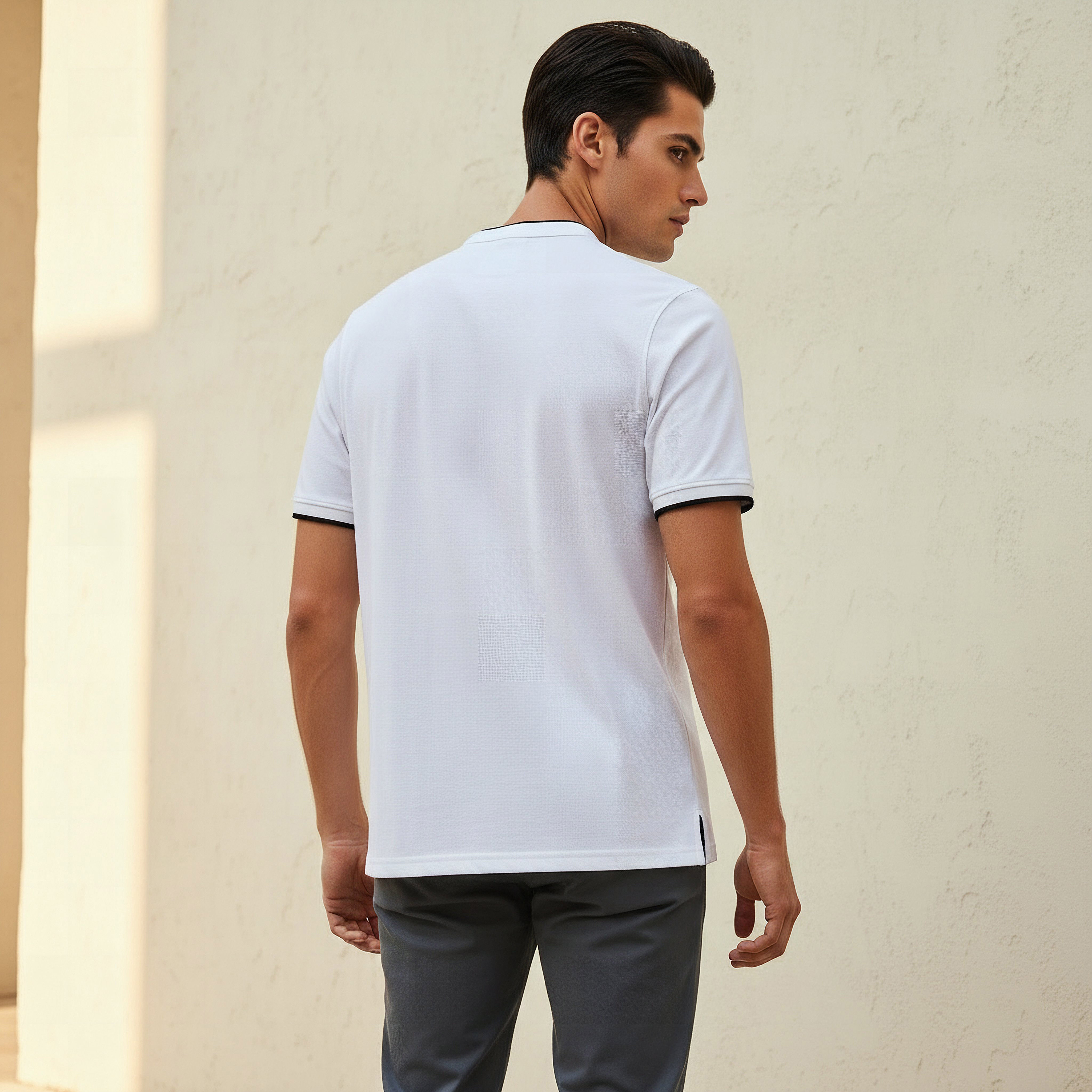 Men Short Sleeves Mandarin Collar Polo T-shirt-men-clothing-tshirtsandpolos-polos-image-3