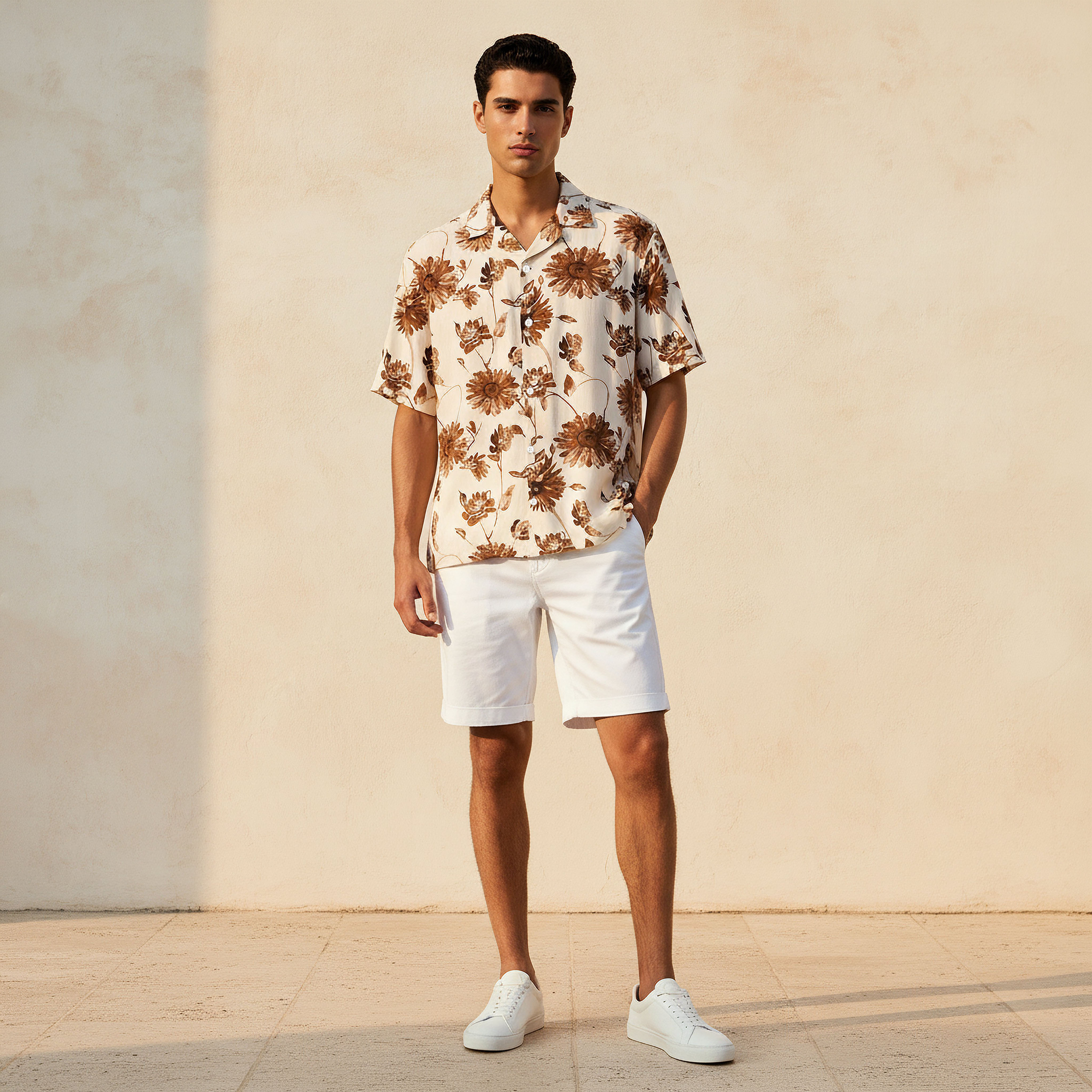 قميص رجالي بطبعات وقصة عادية وياقة كامب وأكمام قصيرة-men-clothing-shirts-image-3