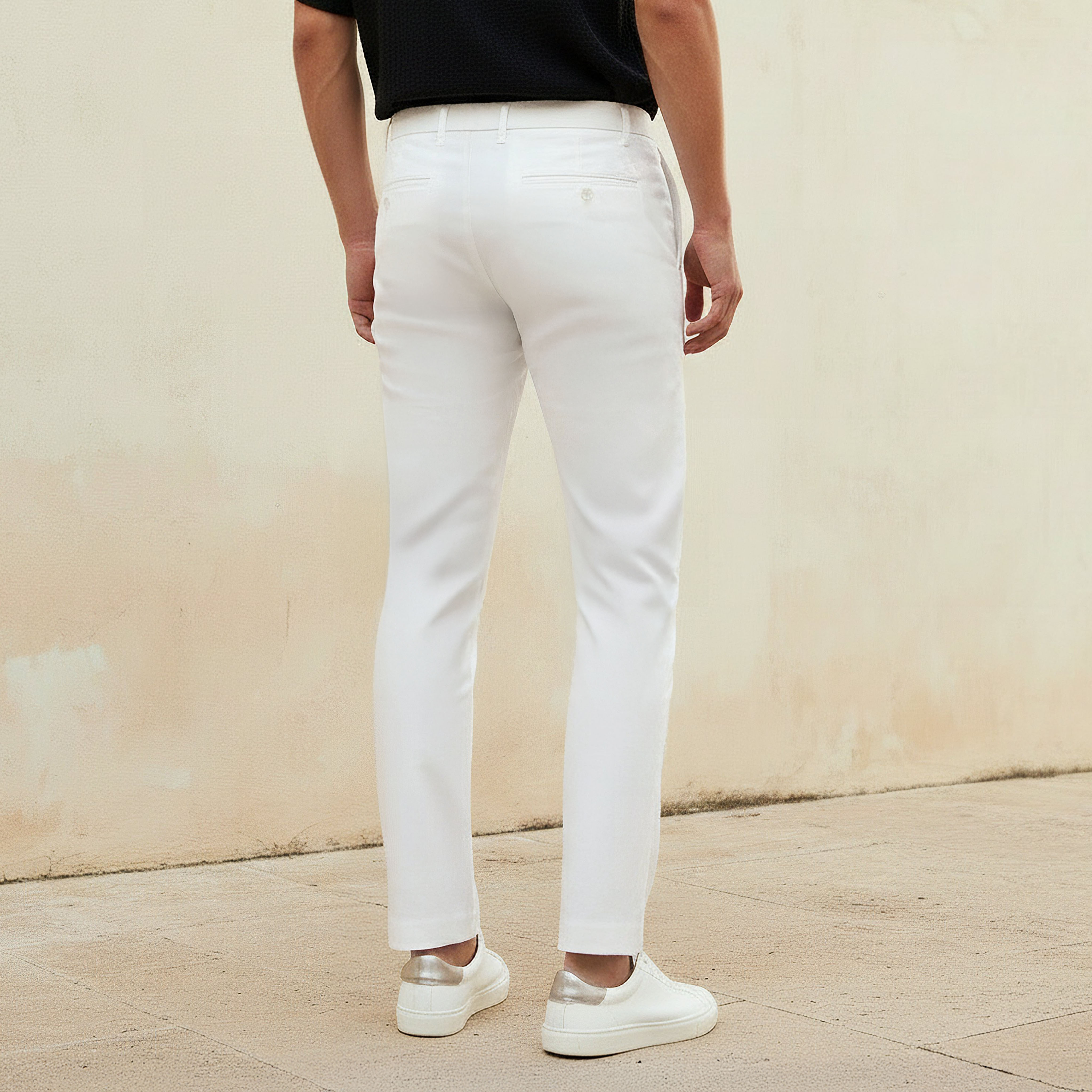 Regular Fit Flexi Waist Drill Formal Trousers-PROMO_SP_OM_2FOR16_110625-image-4