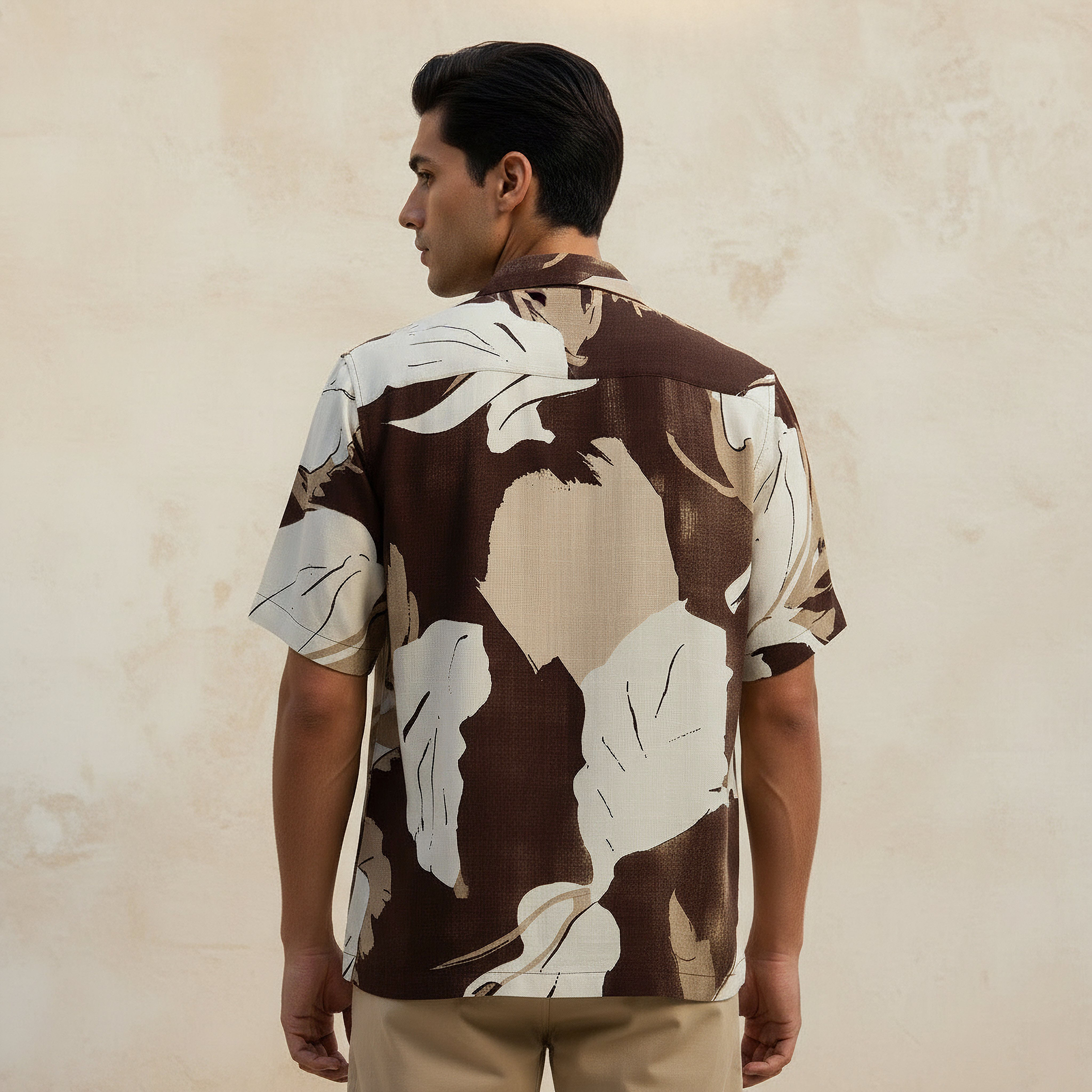 Men Regular Fit Camp Collar Printed Short Sleeves Shirt-PROMO_SP_AE_2FOR99_110625-image-4