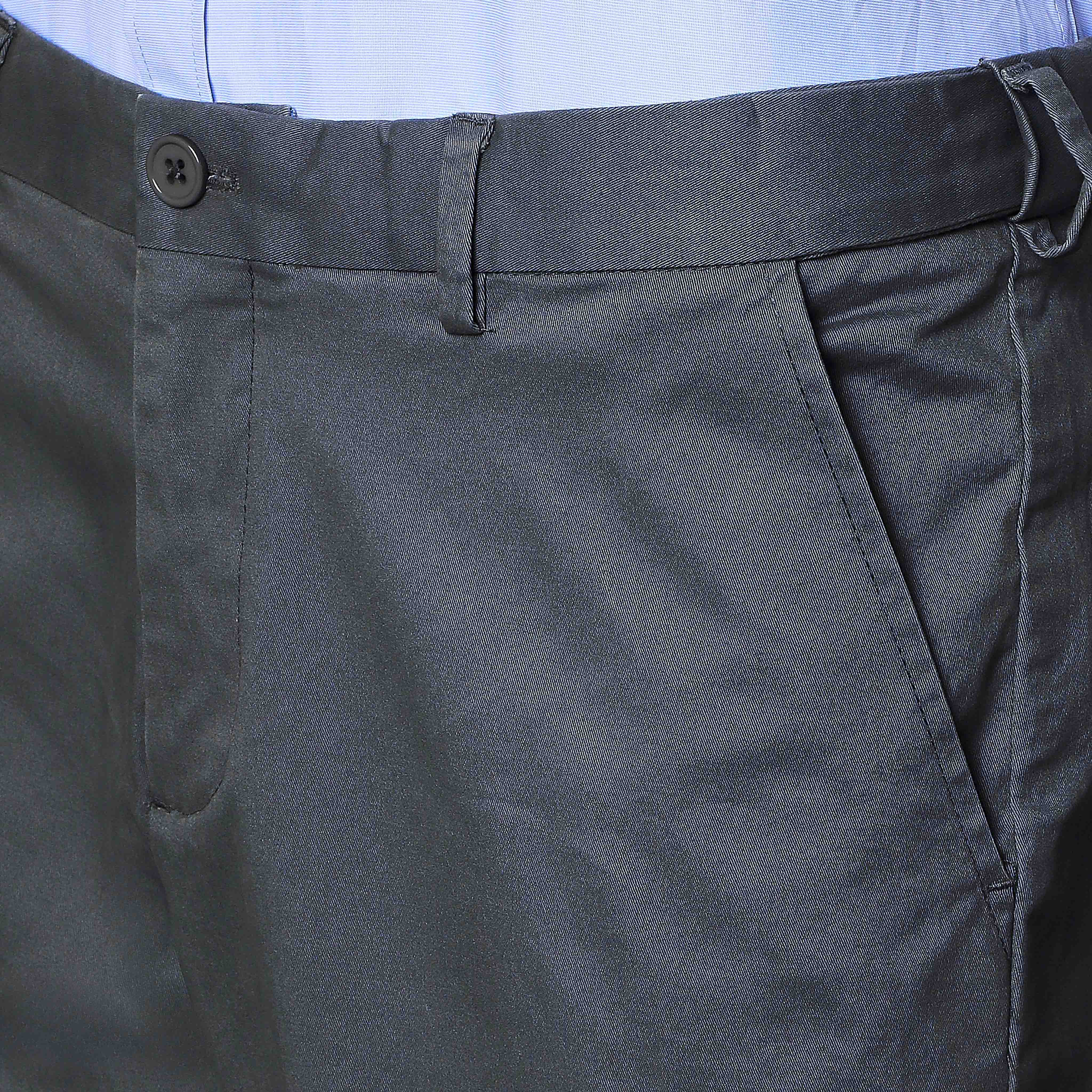 Regular Fit Flexi Waist Drill Formal Trousers-men-clothing-bottoms-trousersandchinos-trousers-image-2