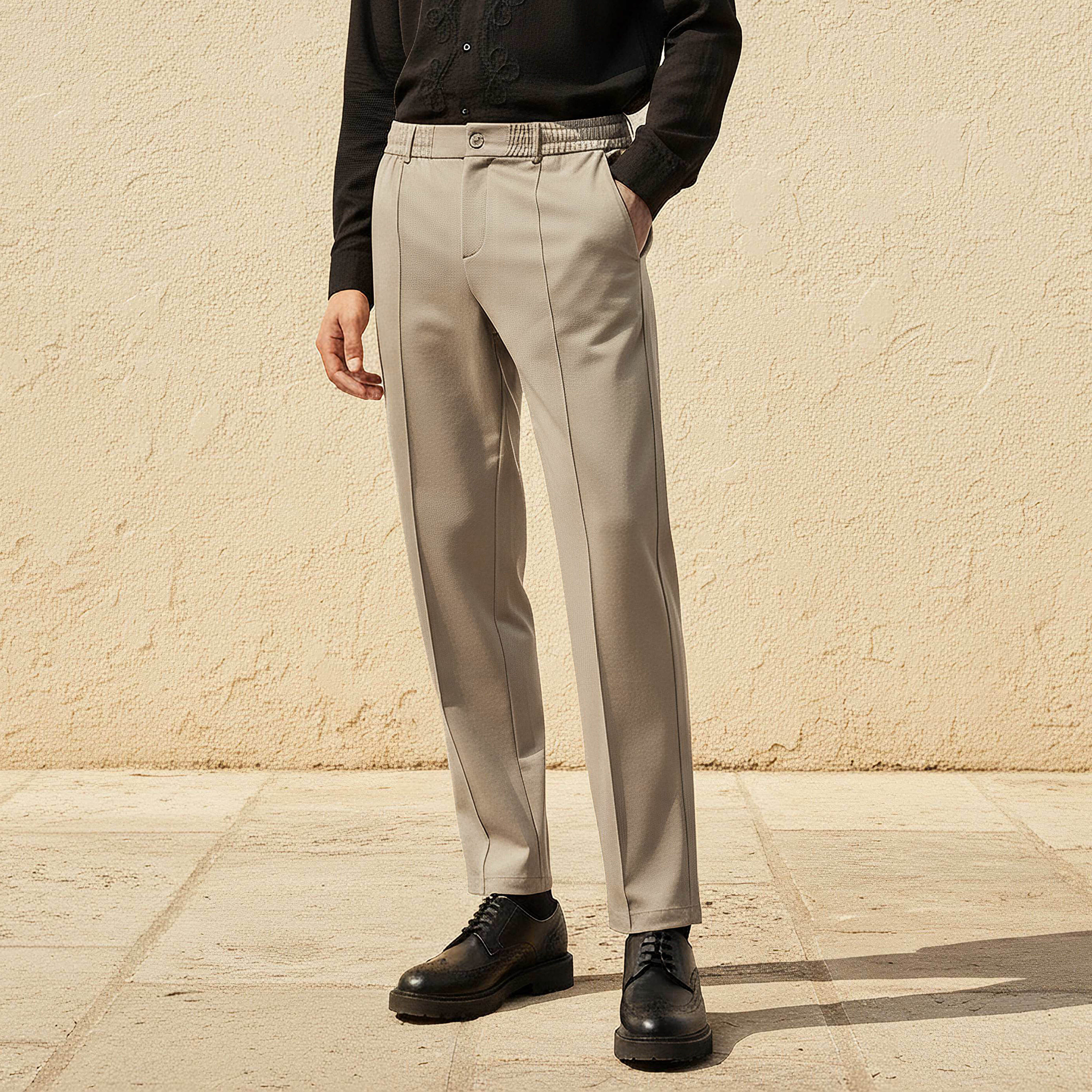 Iconic Men Relaxed Fit Formal Trousers-men-clothing-bottoms-trousersandchinos-trousers-image-1