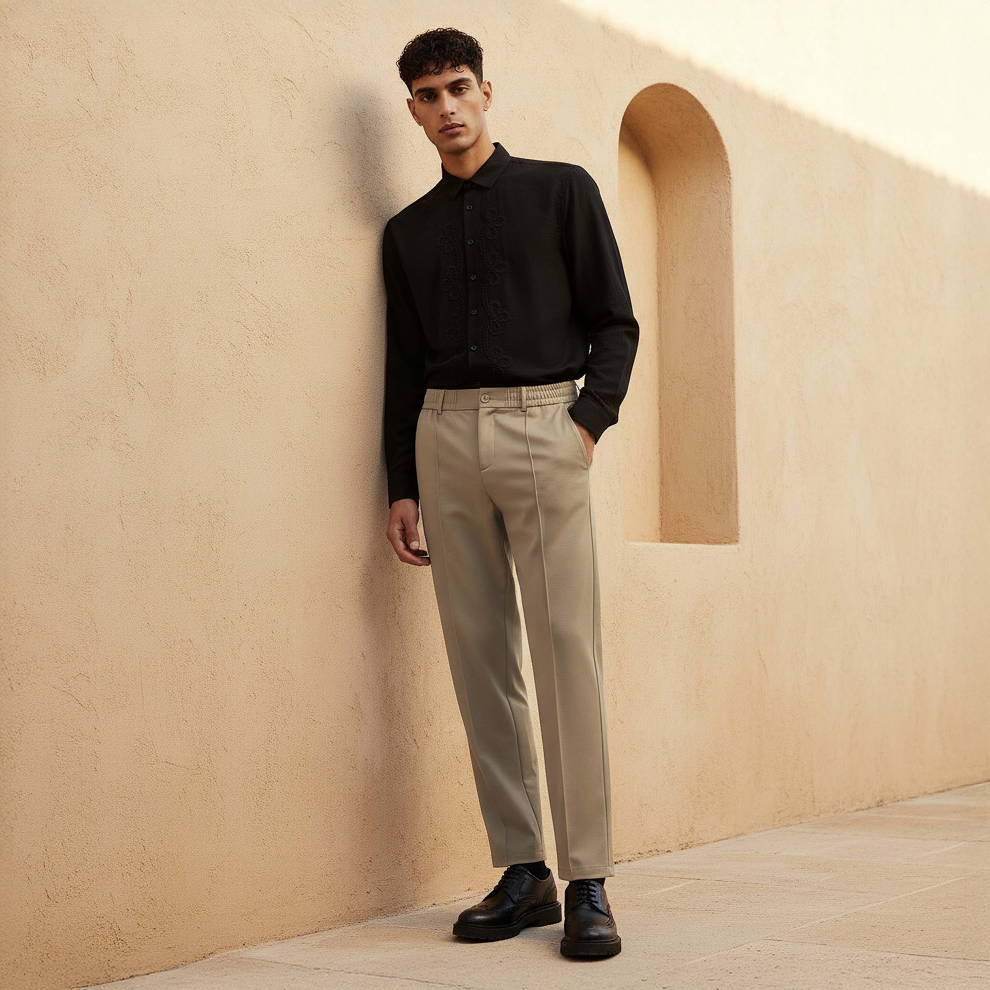 Iconic Men Relaxed Fit Formal Trousers-men-clothing-bottoms-trousersandchinos-trousers-image-3