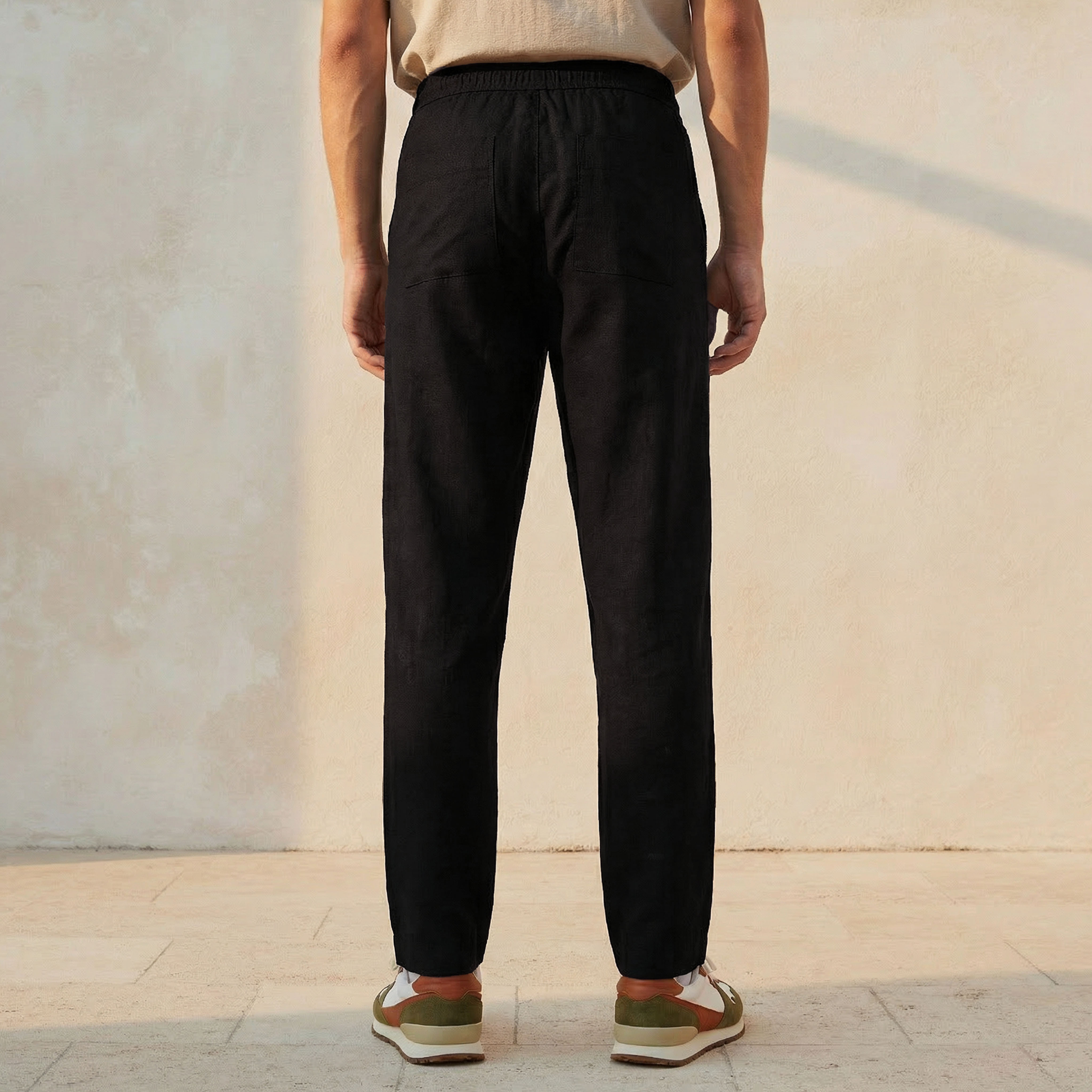 Men Regular Fit Twill Trousers-men-clothing-bottoms-trousersandchinos-trousers-image-4