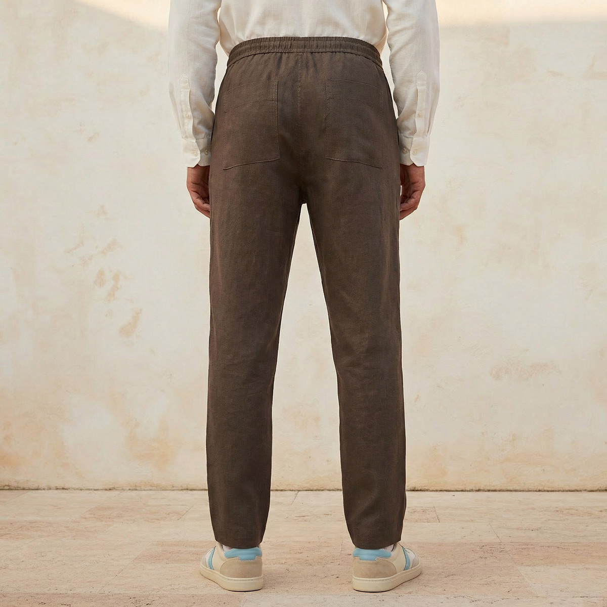 Men Regular Fit Twill Trousers-men-clothing-bottoms-trousersandchinos-trousers-image-4