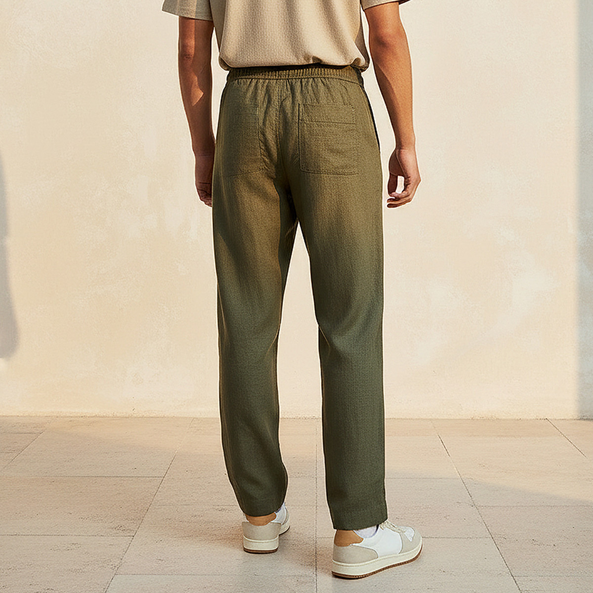 Men Regular Fit Twill Trousers-men-clothing-bottoms-trousersandchinos-trousers-image-4