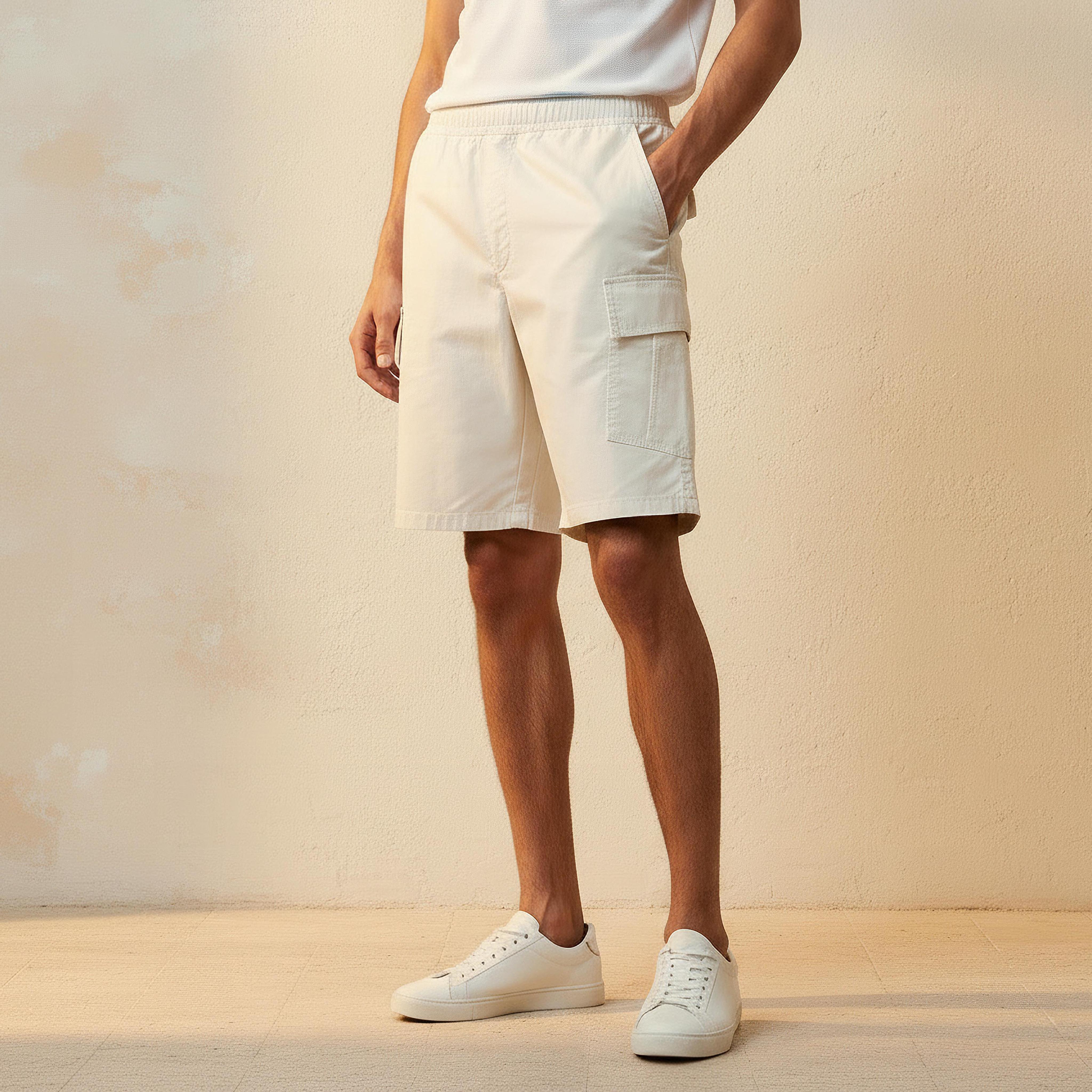Men Regular Fit Cargo Shorts-men-clothing-bottoms-shorts-image-1