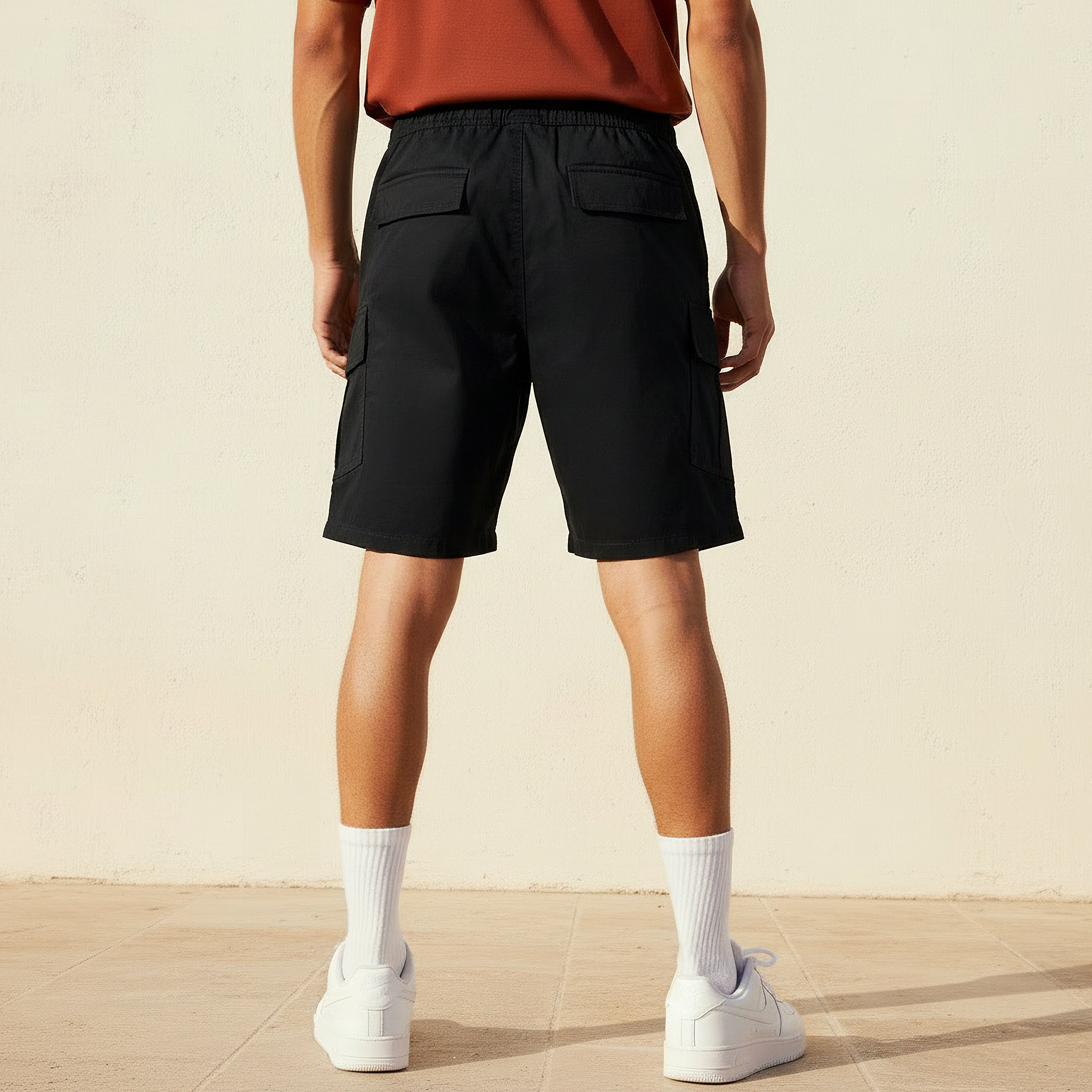 Men Regular Fit Cargo Shorts-men-clothing-bottoms-shorts-image-4