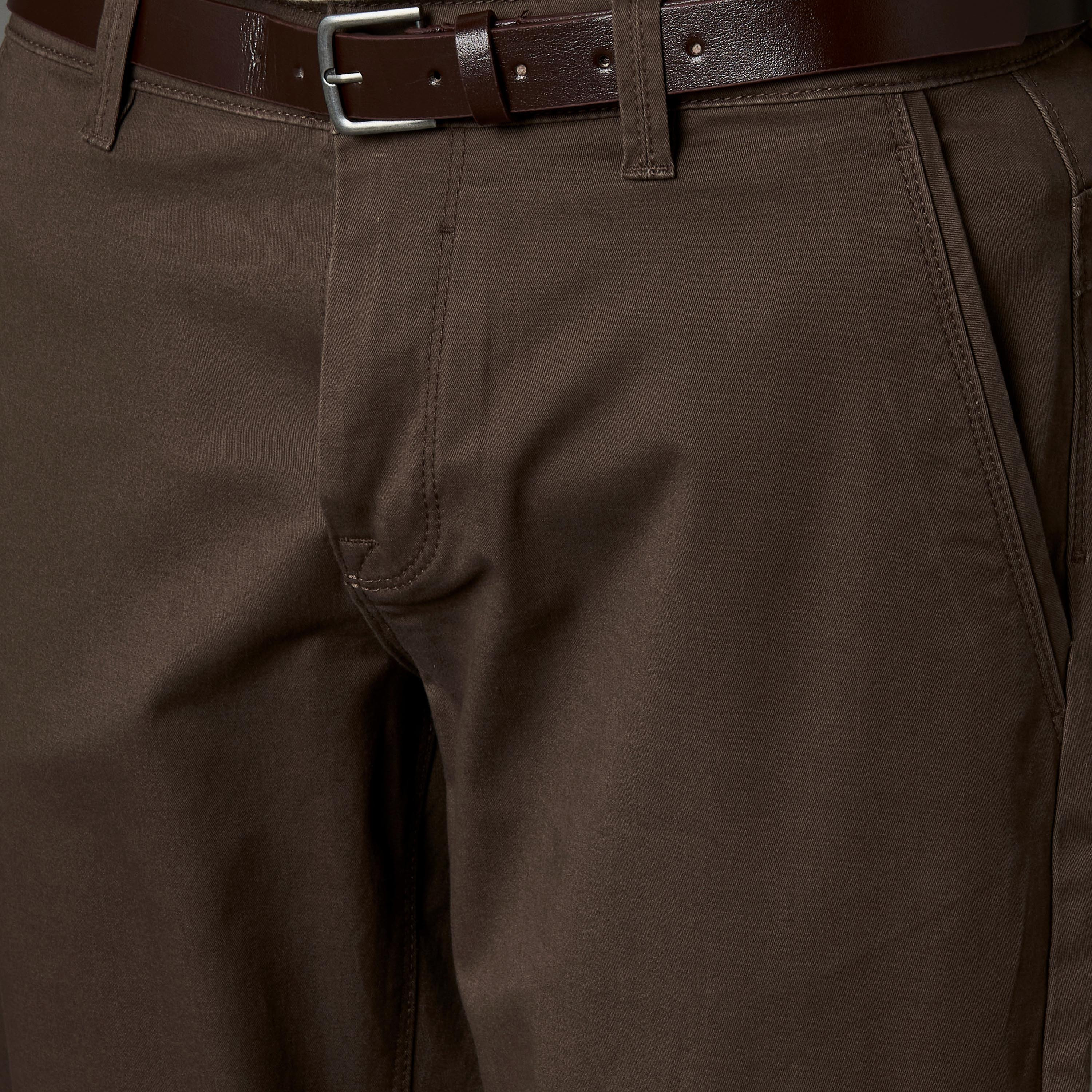 بنطلون تشينو بحزام وقصة سليم للرجال-men-clothing-bottoms-trousersandchinos-chinos-image-2