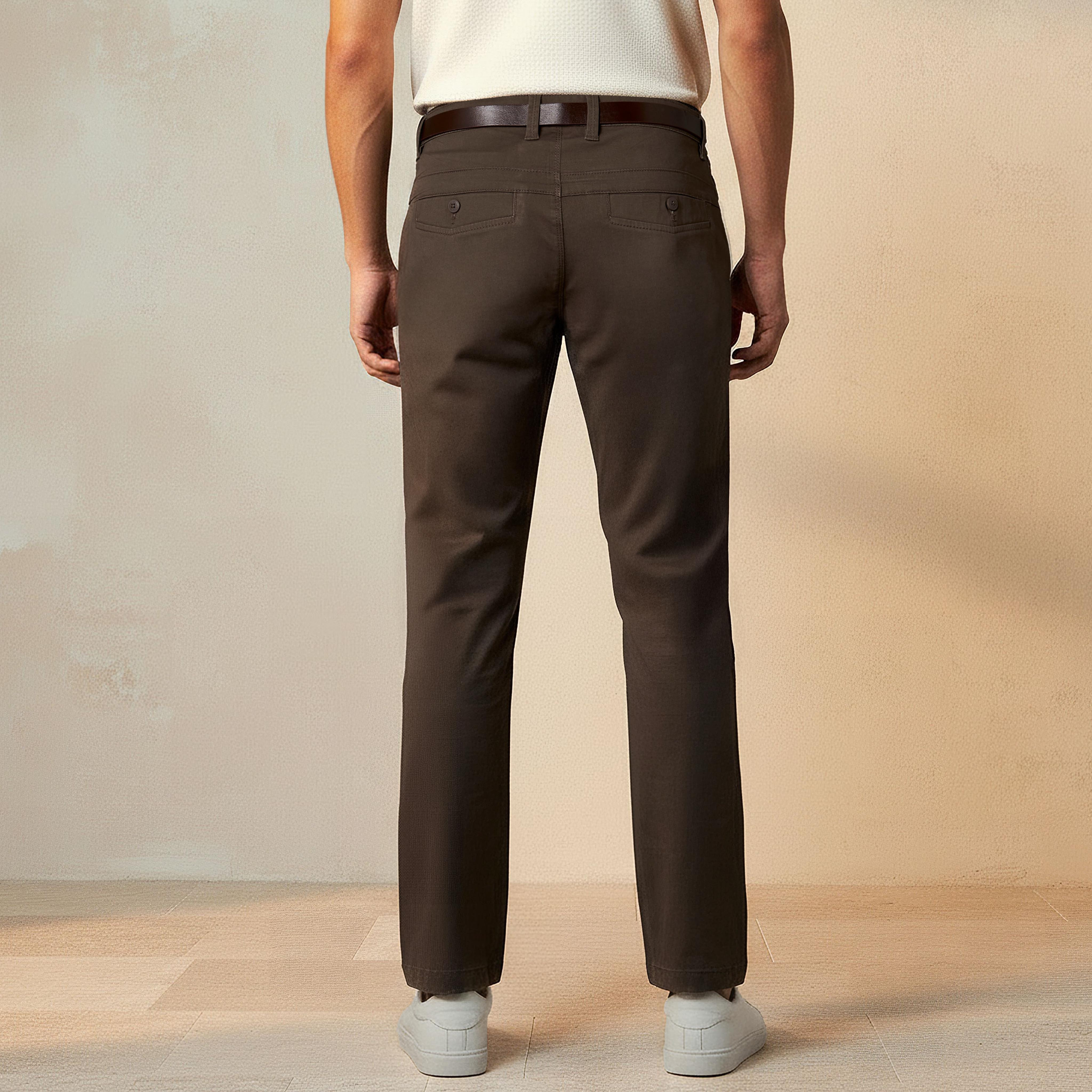 بنطلون تشينو بحزام وقصة سليم للرجال-men-clothing-bottoms-trousersandchinos-chinos-image-3