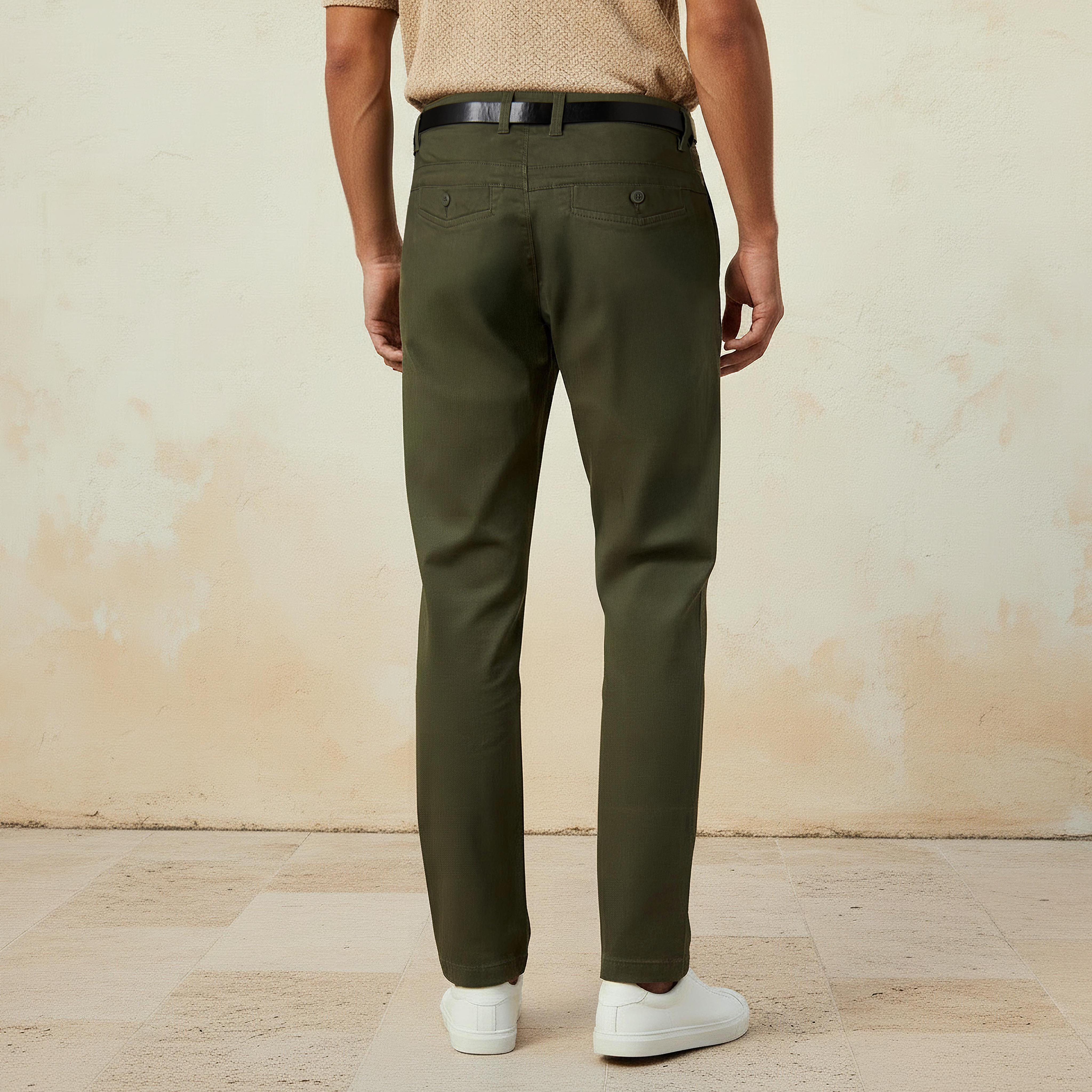 بنطلون تشينو بحزام وقصة سليم للرجال-men-clothing-bottoms-trousersandchinos-chinos-image-3