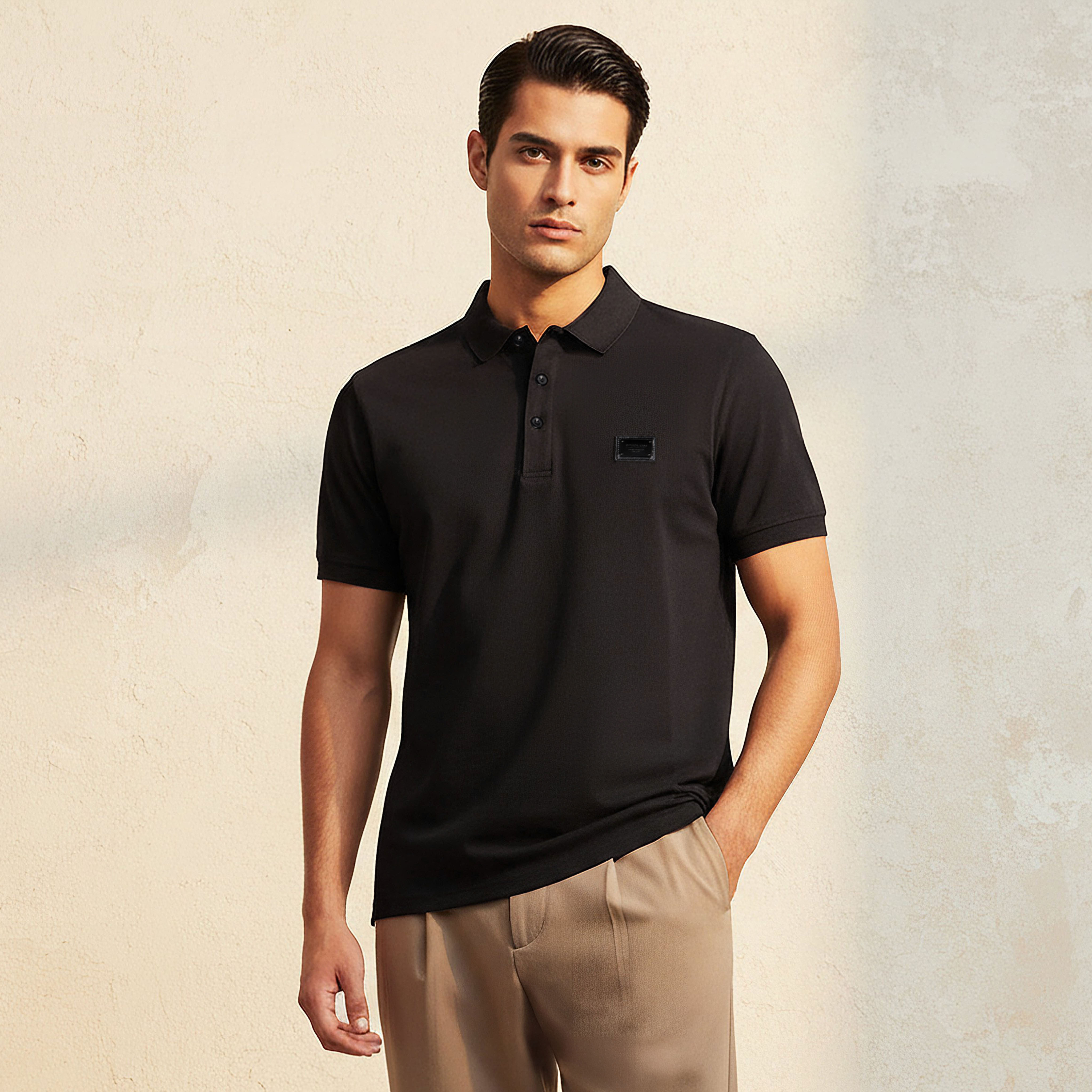 Emperor Men Short Sleeve Polo T-shirt-men-clothing-tshirtsandpolos-polos-image-1