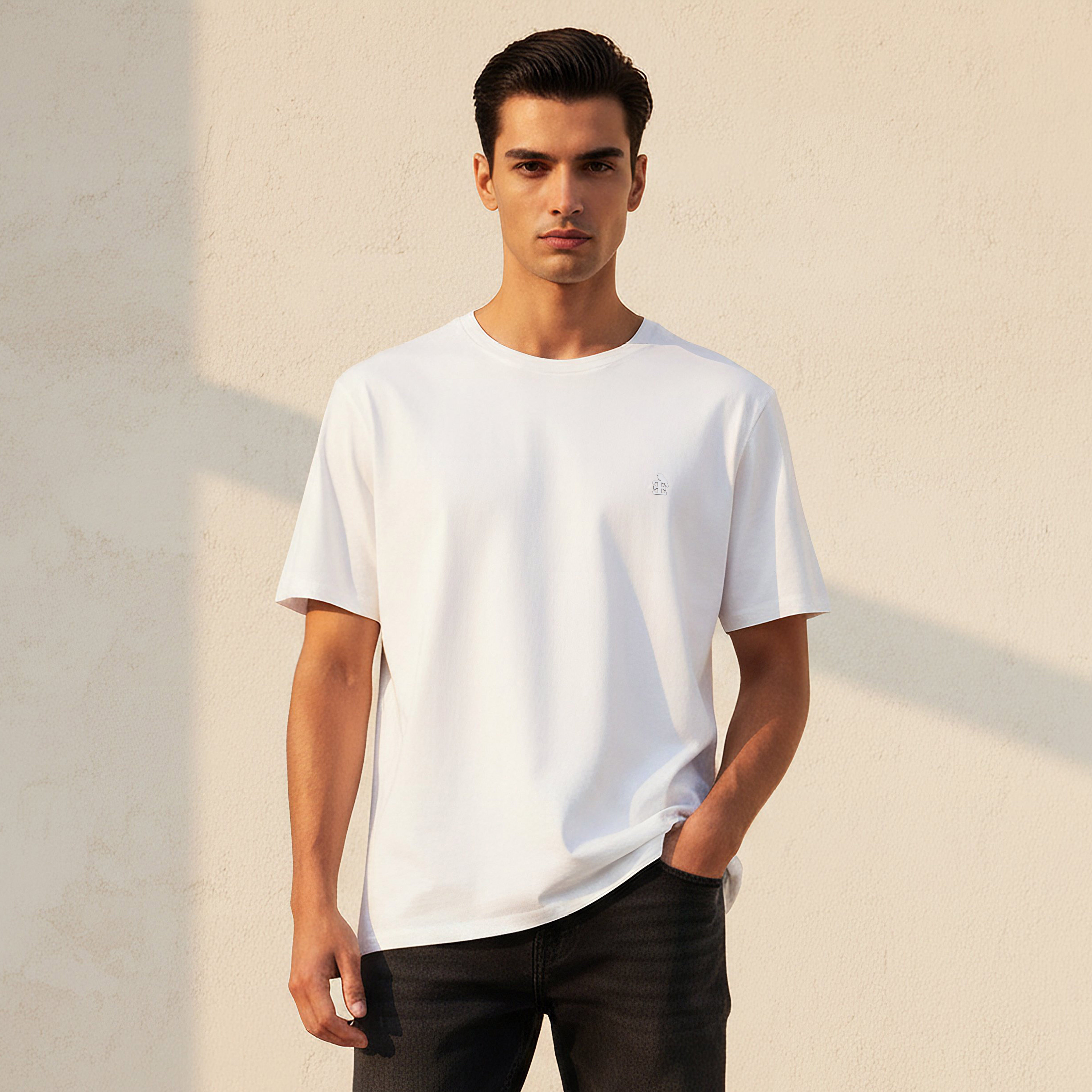 Emperor Men Regular Fit Crew Neck Short Sleeve T-shirt-men-clothing-tshirtsandpolos-tshirts-image-1