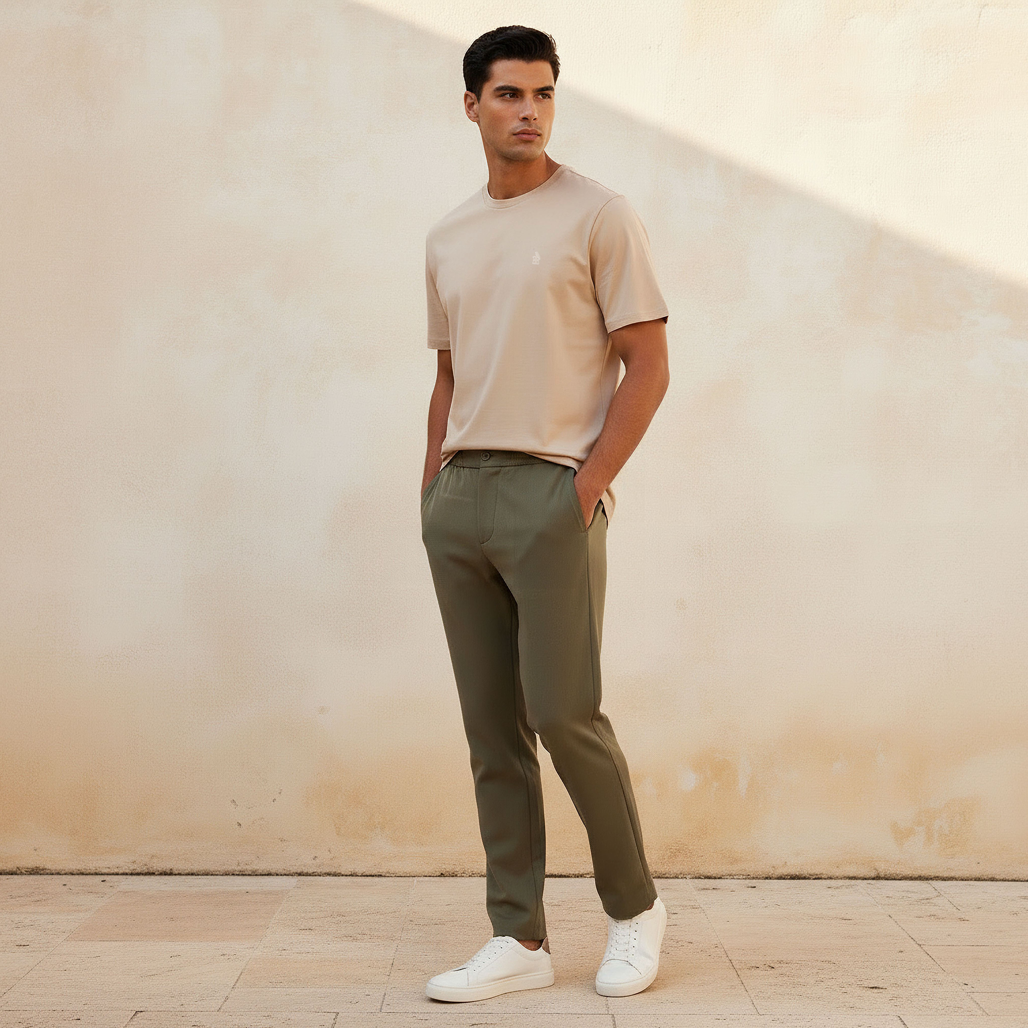 تيشيرت بقصّة عادية وياقة ضيقة وأكمام قصيرة للرجال من إمبيرور-men-clothing-tshirtsandpolos-tshirts-image-3
