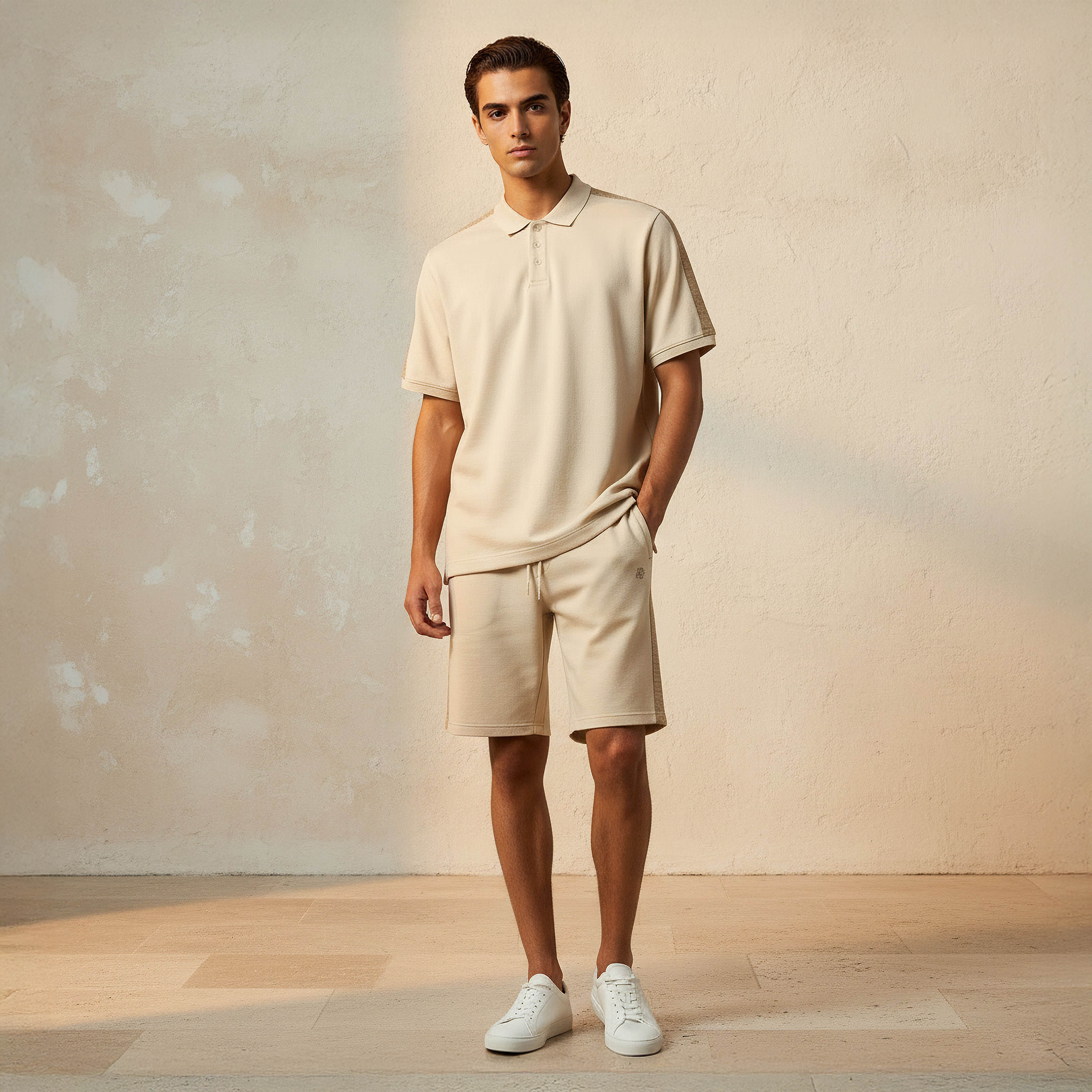 Emperor Men Short Sleeves Panelled Polo T-shirt-men-clothing-tshirtsandpolos-polos-image-3