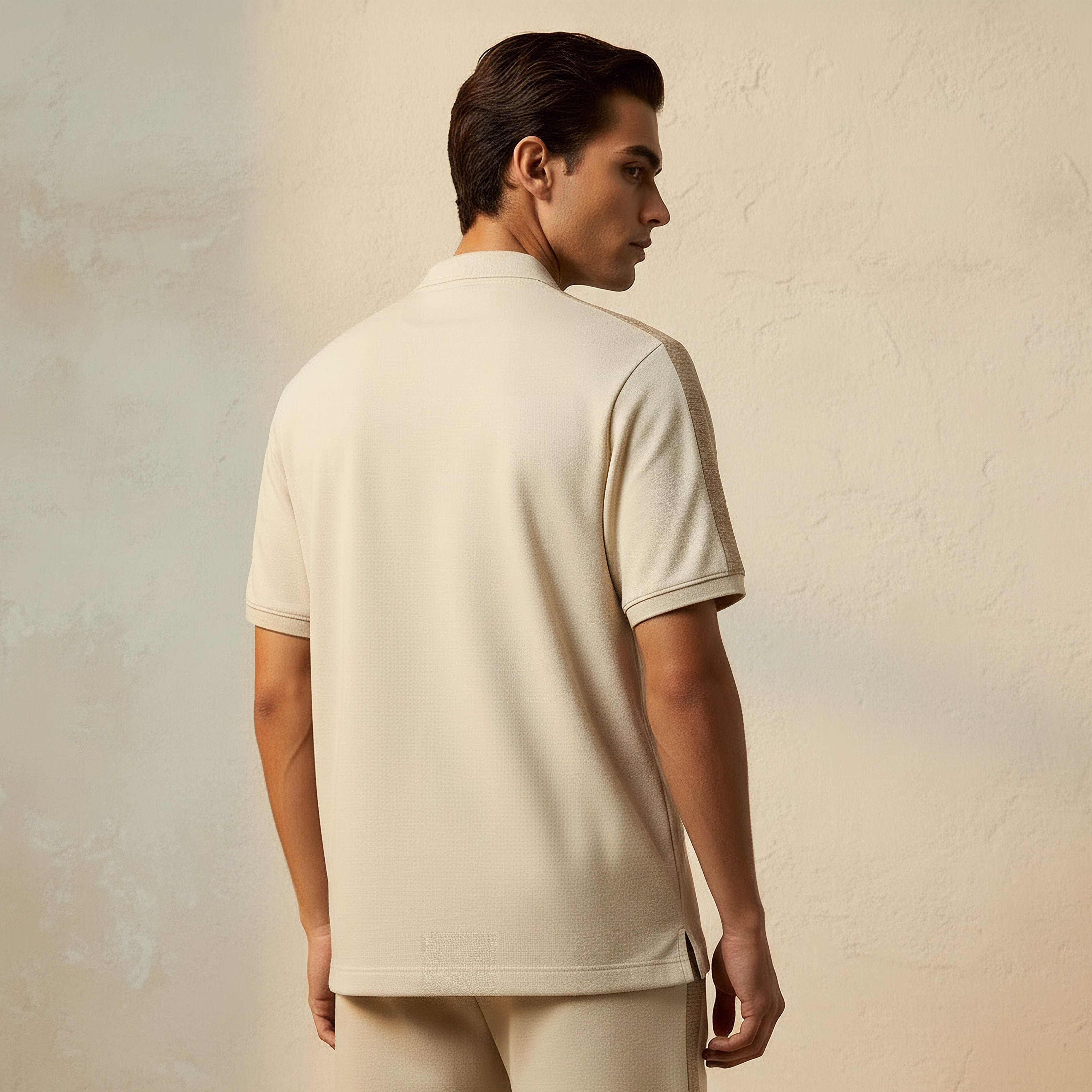 Emperor Men Short Sleeves Panelled Polo T-shirt-men-clothing-tshirtsandpolos-polos-image-4