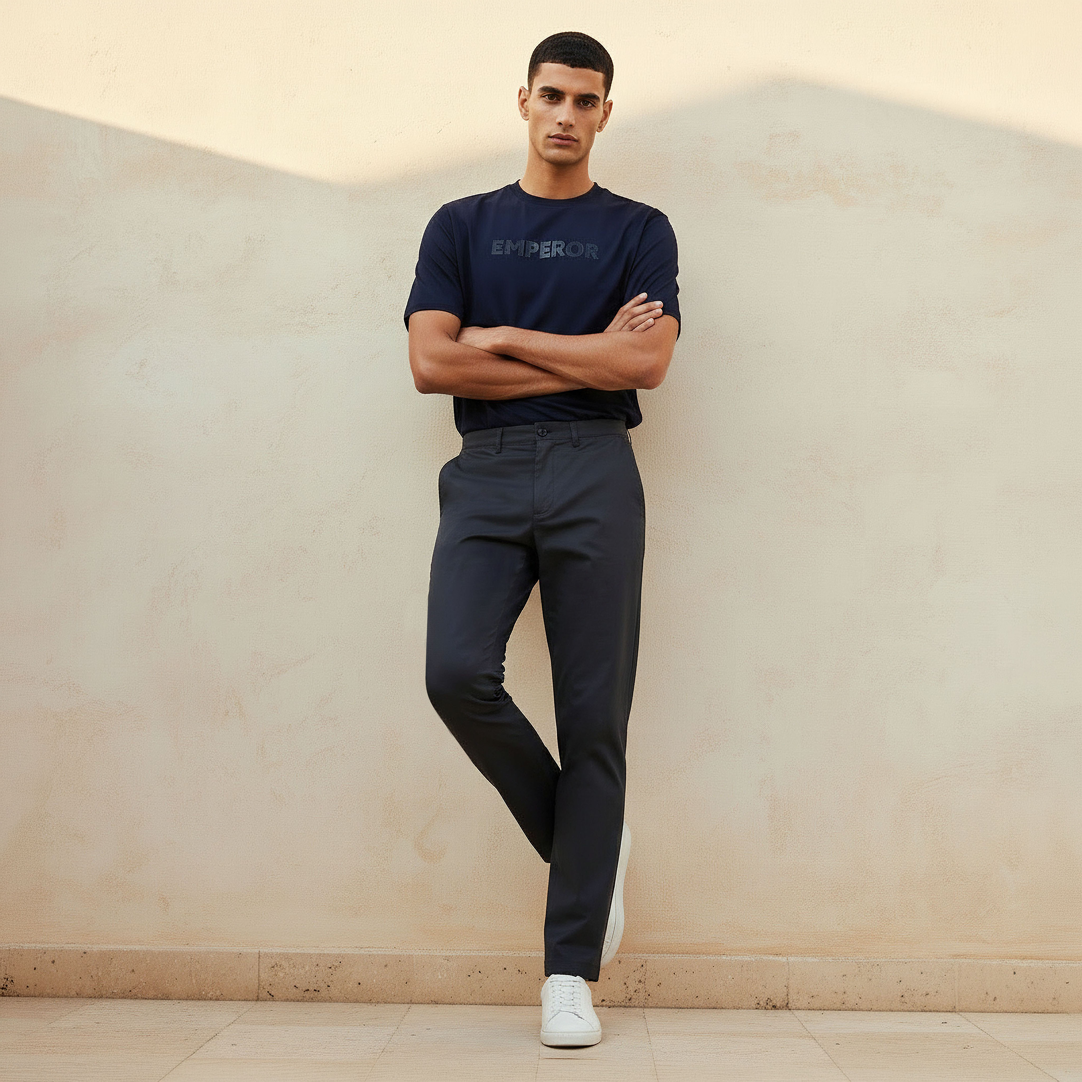 Emperor Men Regular Fit Twill Trousers-men-clothing-bottoms-trousersandchinos-trousers-image-3