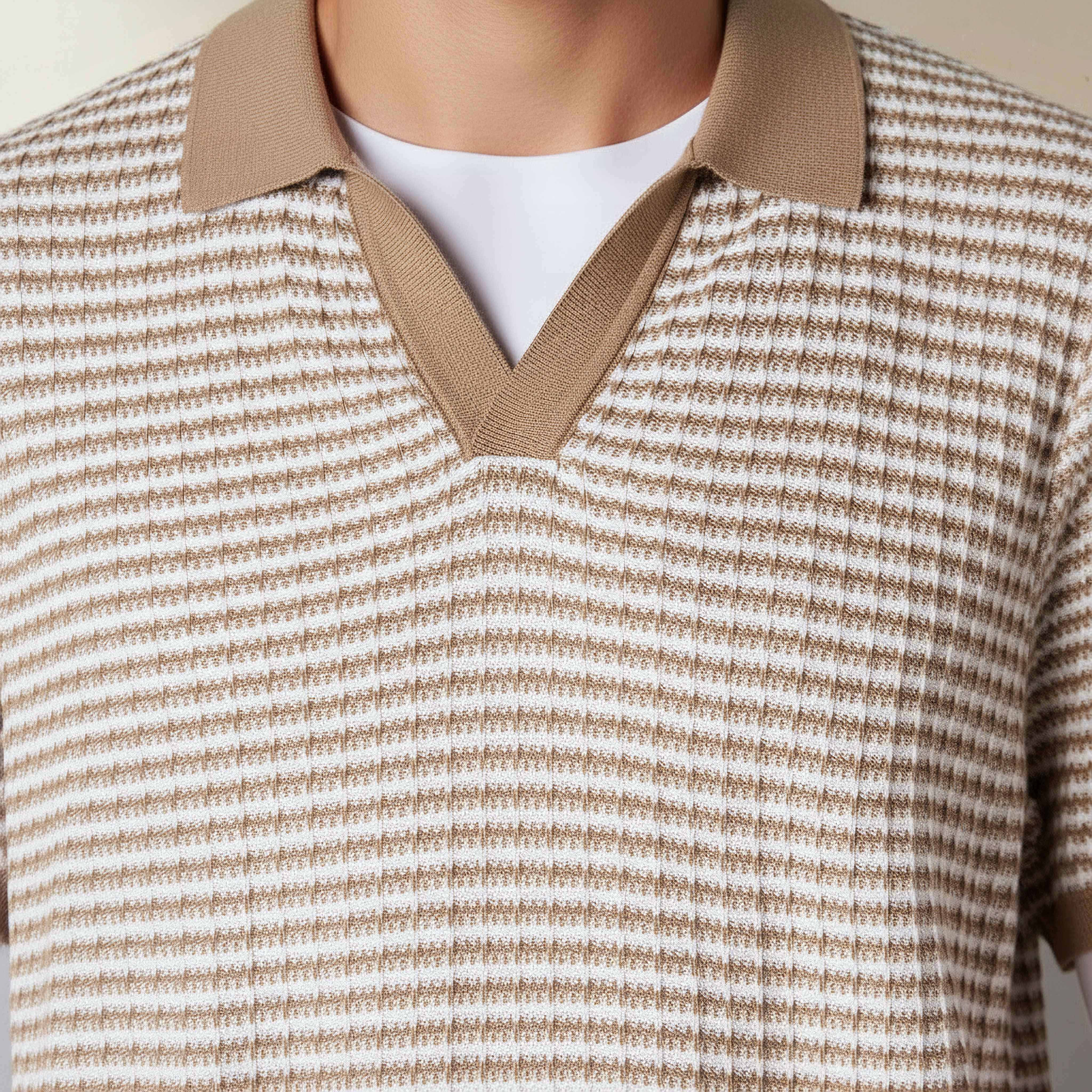 Emperor Men Short Sleeves Textured Polo T-shirt-men-clothing-tshirtsandpolos-polos-image-4