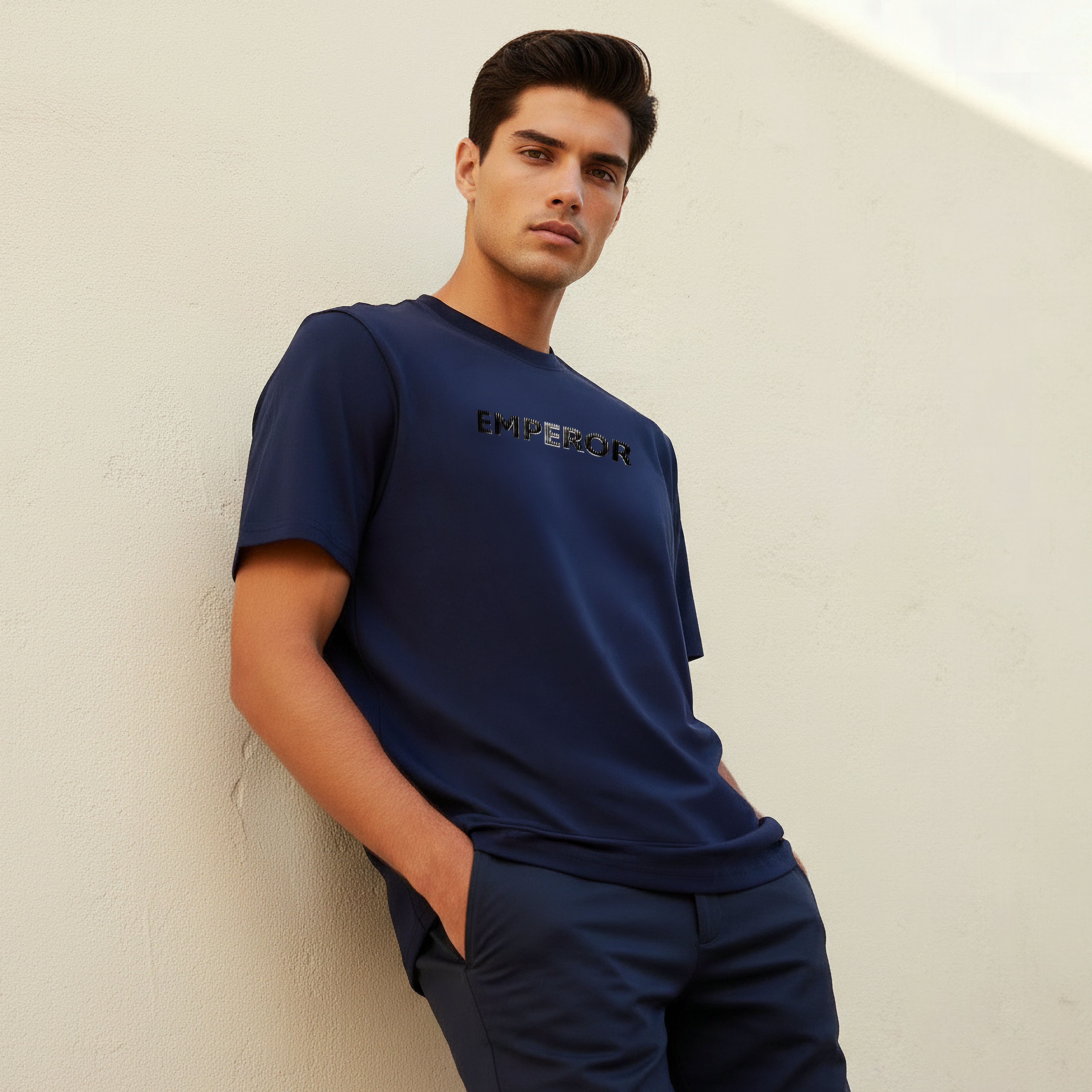 Emperor Regular Fit Crew Neck Short Sleeve T-shirt-men-clothing-tshirtsandpolos-tshirts-image-1