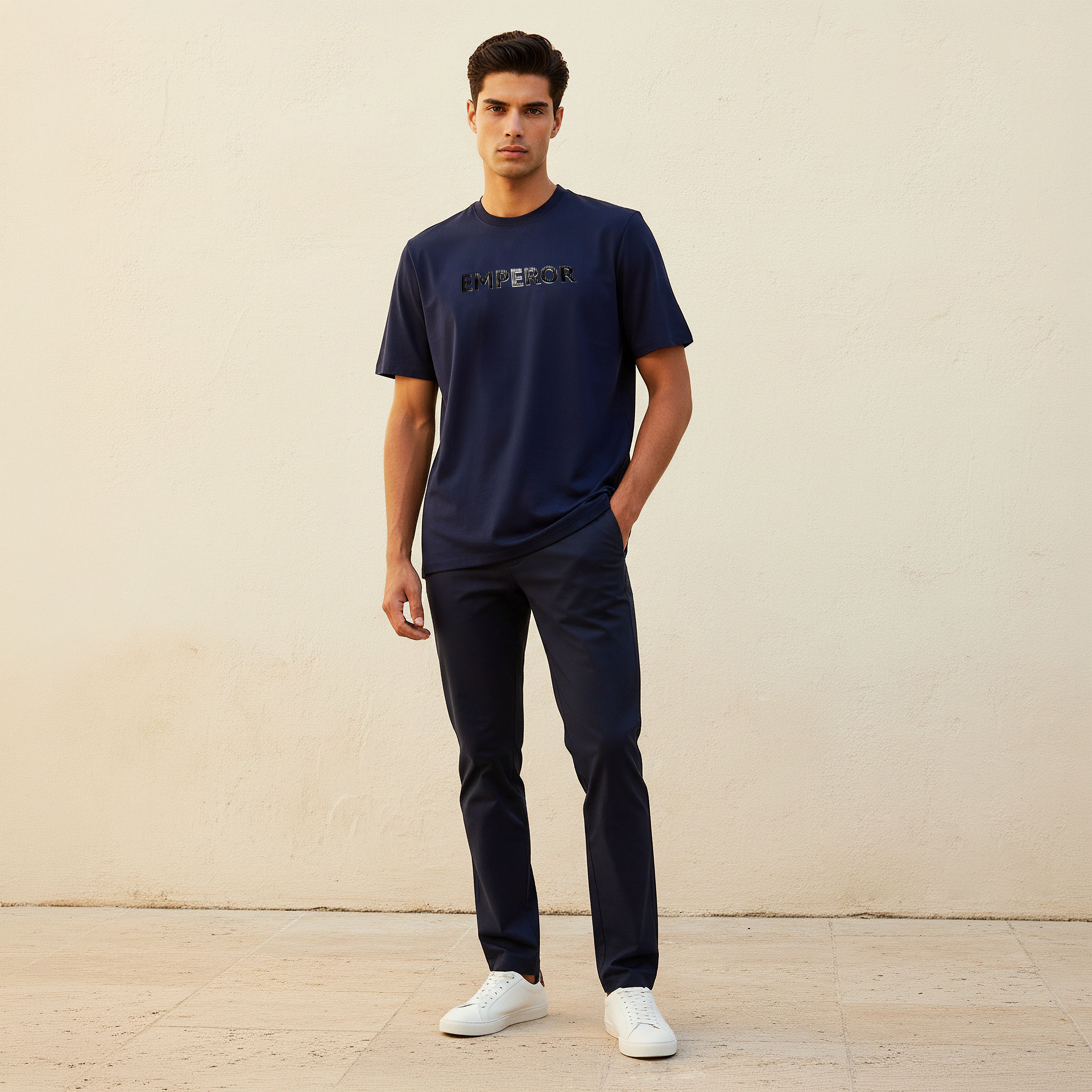 Emperor Regular Fit Crew Neck Short Sleeve T-shirt-men-clothing-tshirtsandpolos-tshirts-image-3