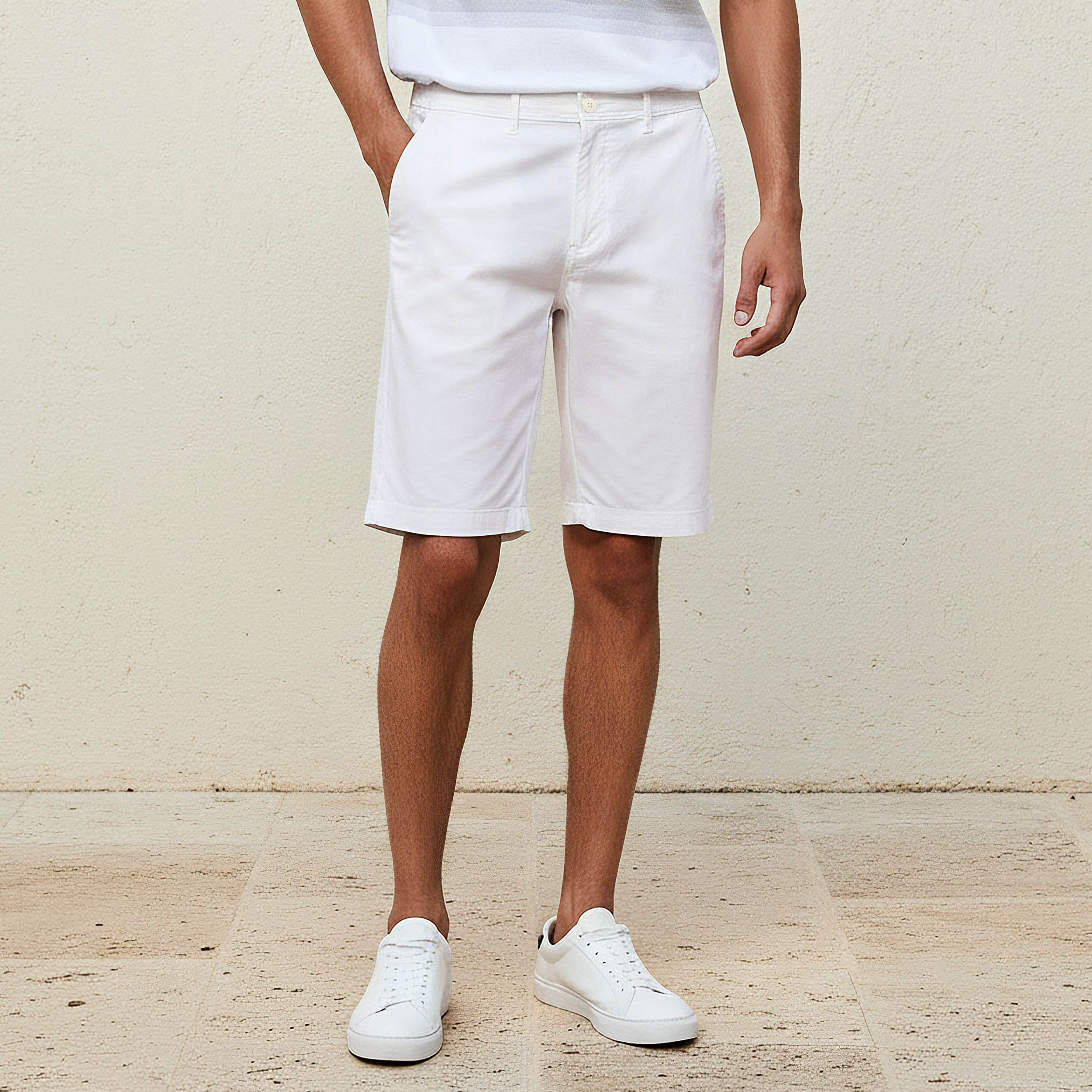 Men Slim Fit Shorts-men-clothing-bottoms-shorts-image-1