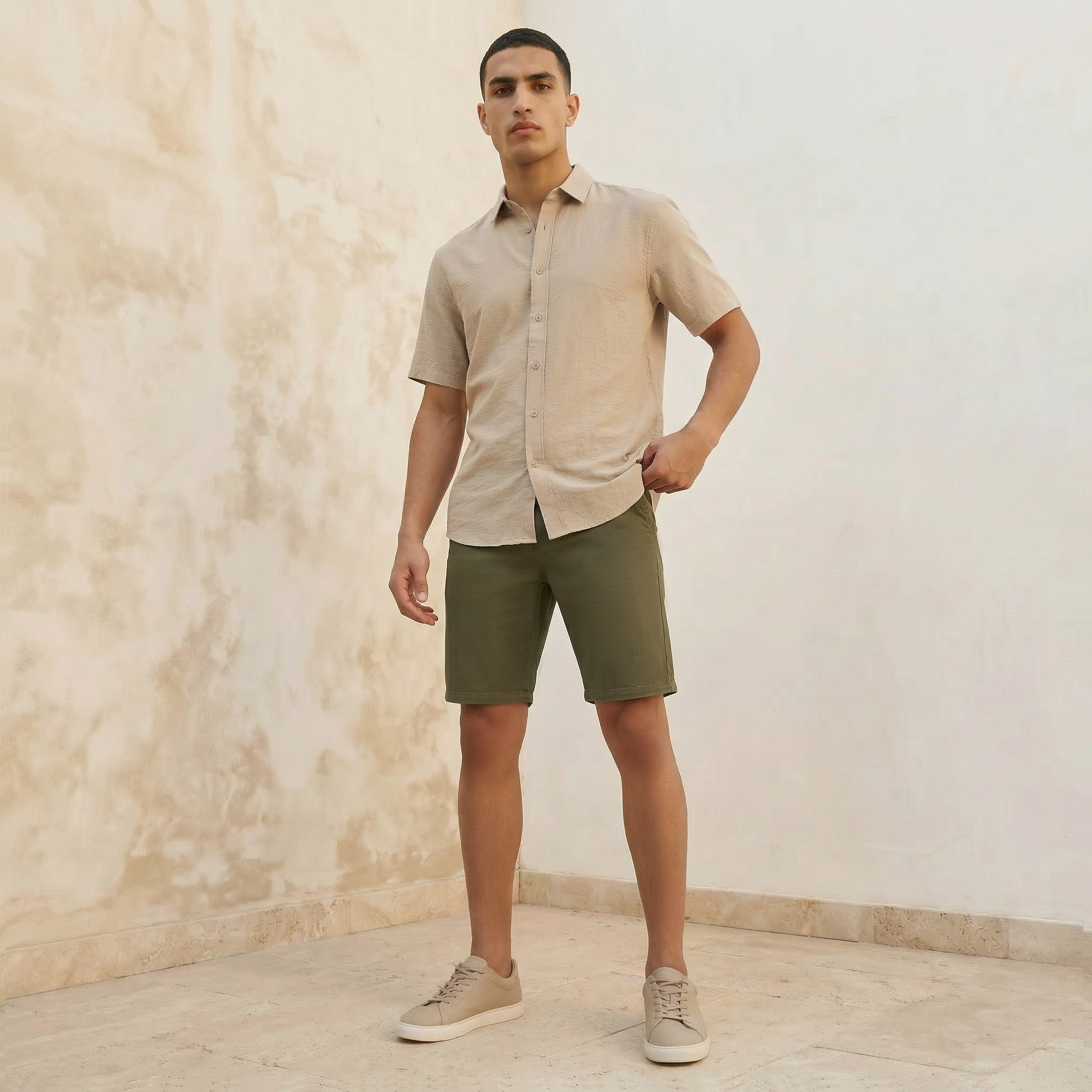 Men Slim Fit Shorts-men-clothing-bottoms-shorts-image-3