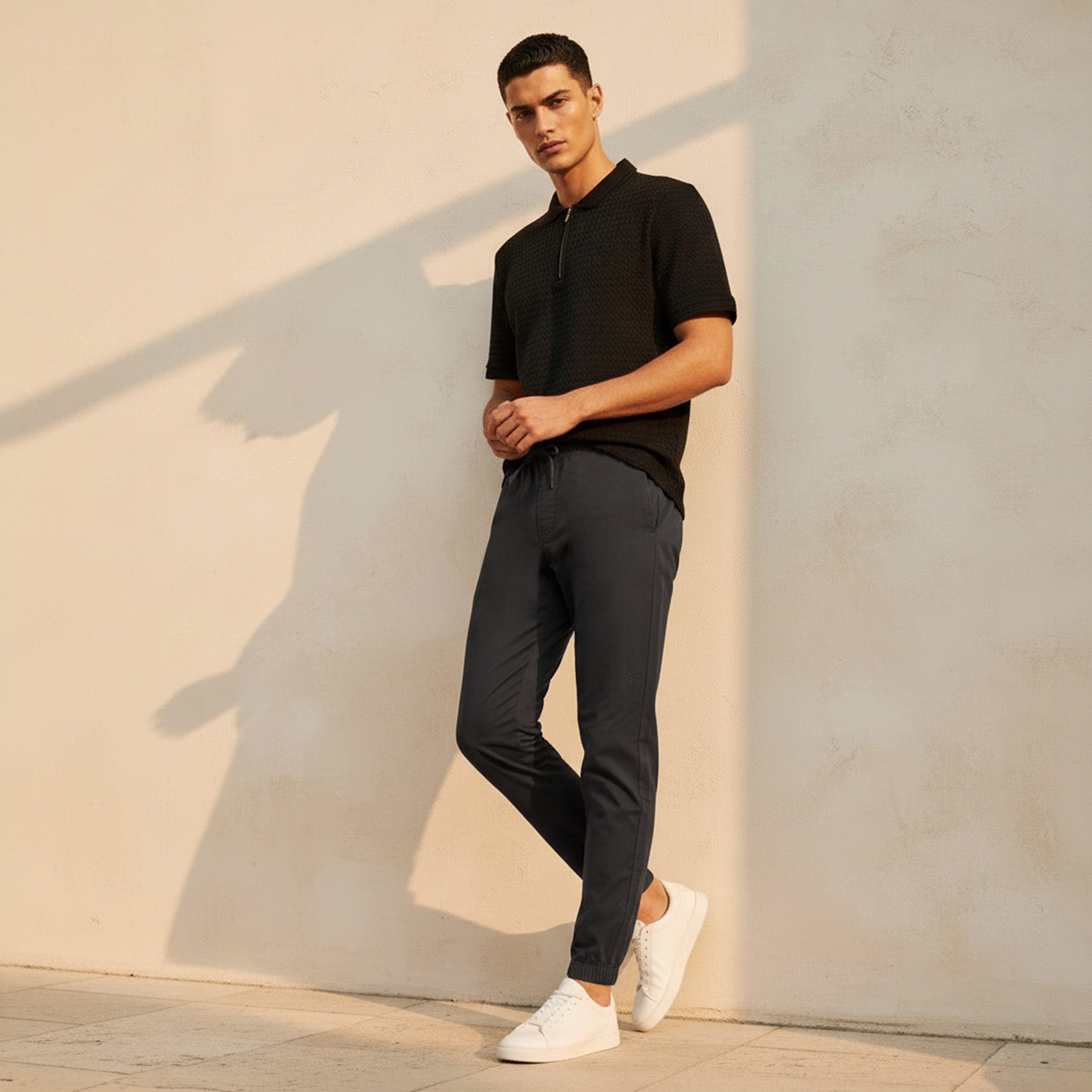بنطلون رياضي بقصّة سليم للرجال-men-clothing-bottoms-joggers-image-3