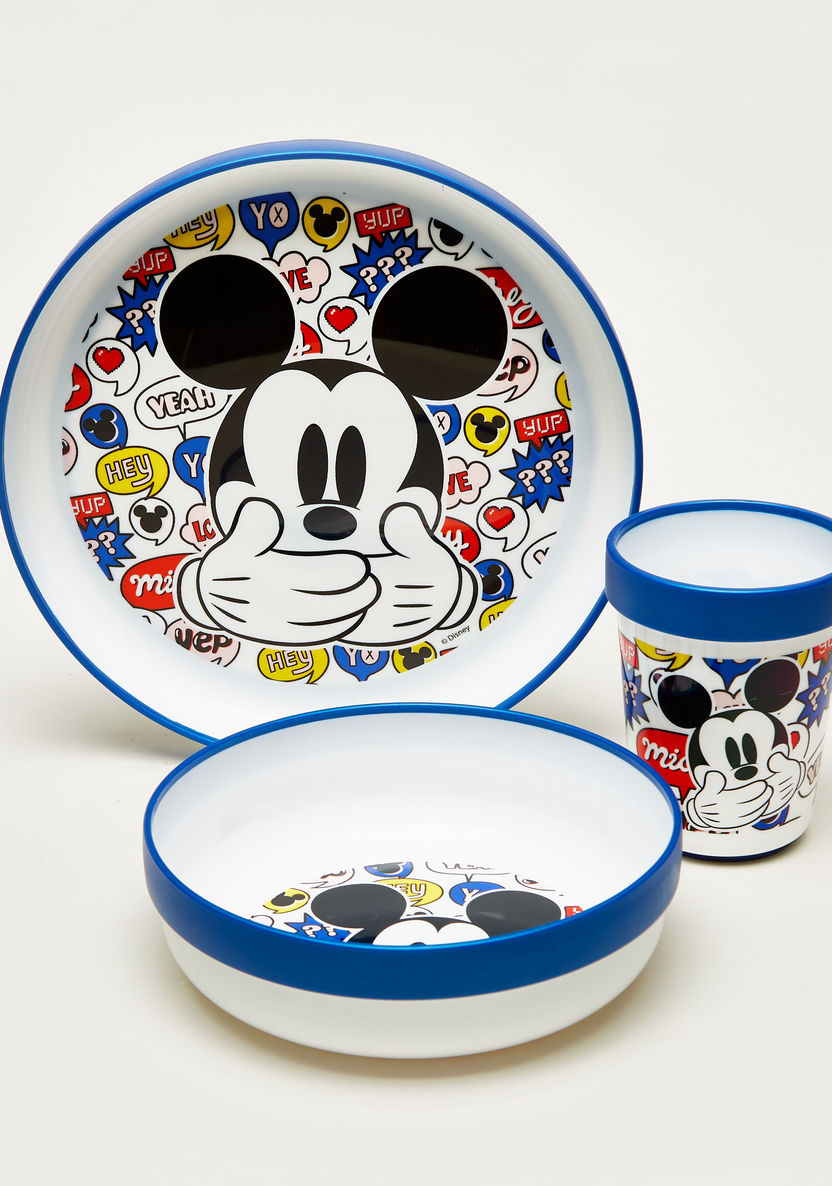 Mickey Mouse 3-Piece Dinner Set-Mealtime Essentials-image-0
