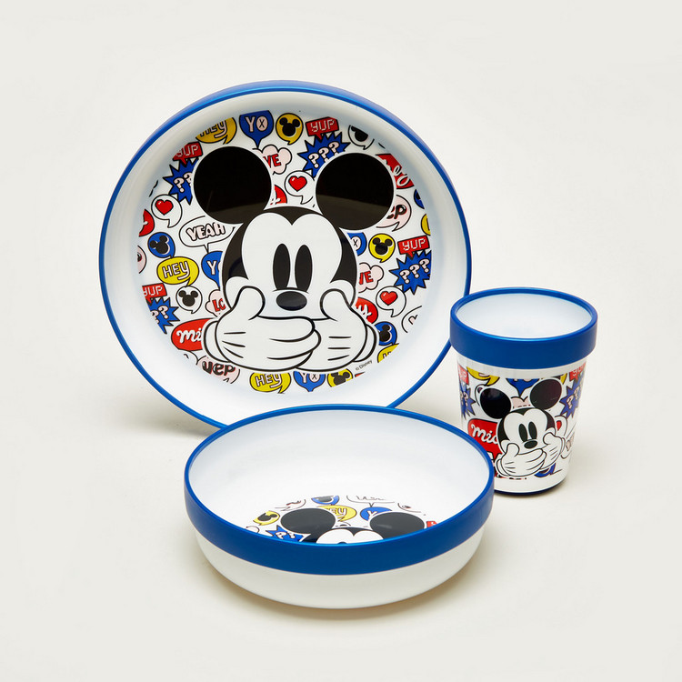 Mickey Mouse 3-Piece Dinner Set