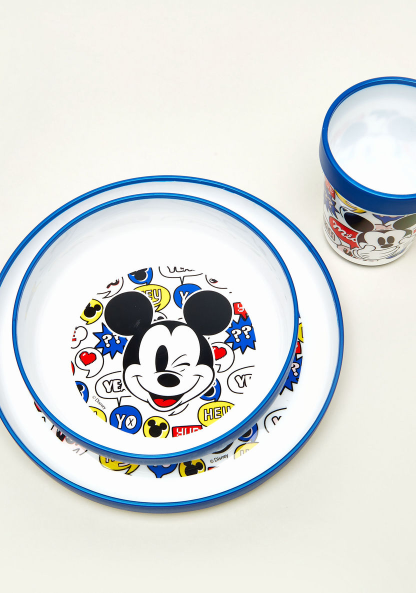 Mickey Mouse 3-Piece Dinner Set-Mealtime Essentials-image-1