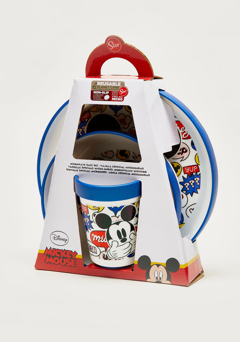Mickey Mouse 3-Piece Dinner Set-Mealtime Essentials-image-3
