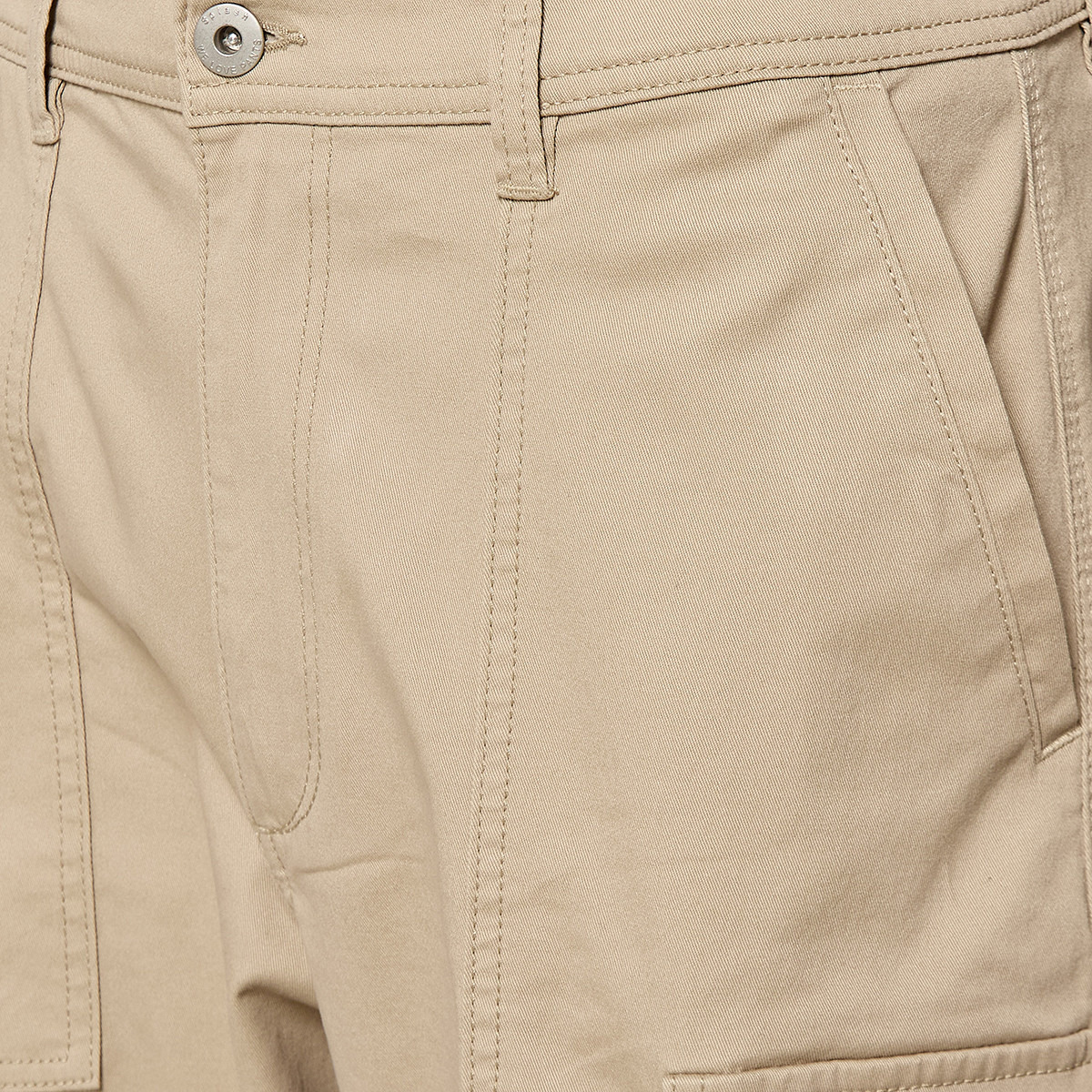 Men Regular Fit Twill Cargo Trousers-men-clothing-bottoms-trousersandchinos-trousers-image-2