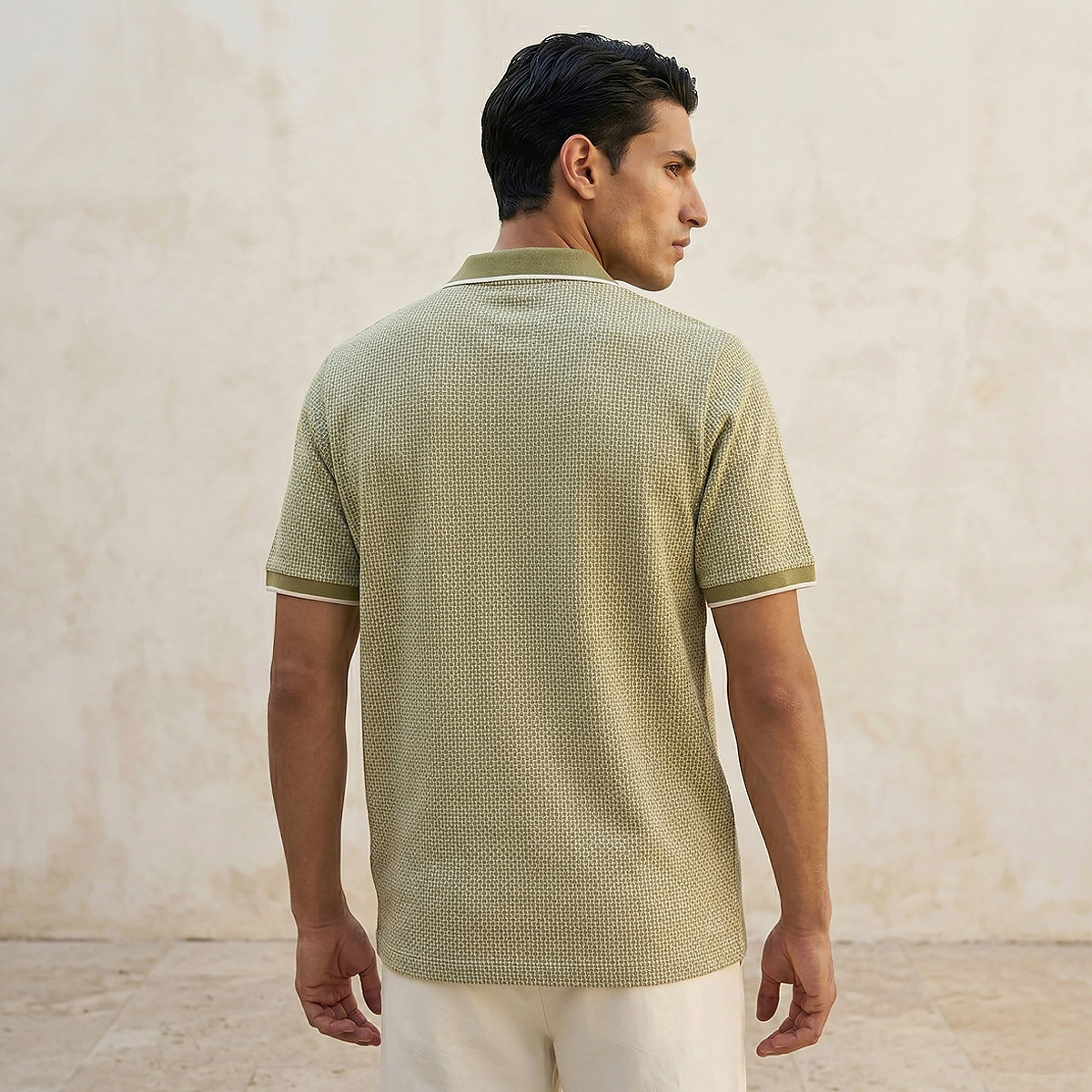 Men Short Sleeve Textured Polo T-shirt-men-clothing-tshirtsandpolos-polos-image-4