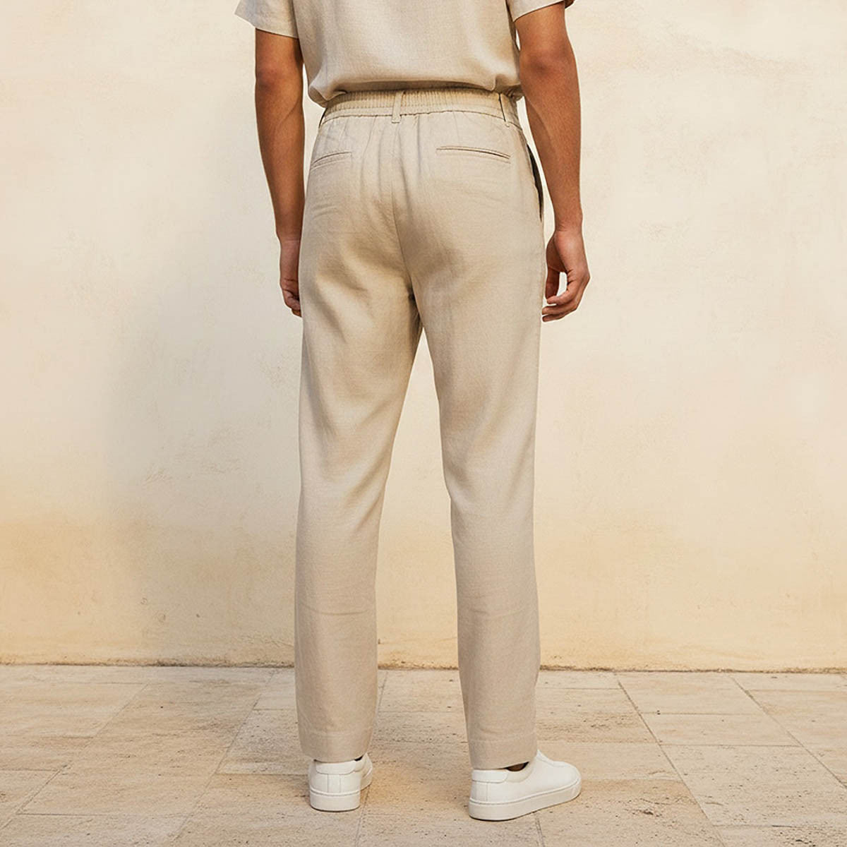 Men Regular Fit Linen Blend Trousers-men-clothing-bottoms-trousersandchinos-trousers-image-4