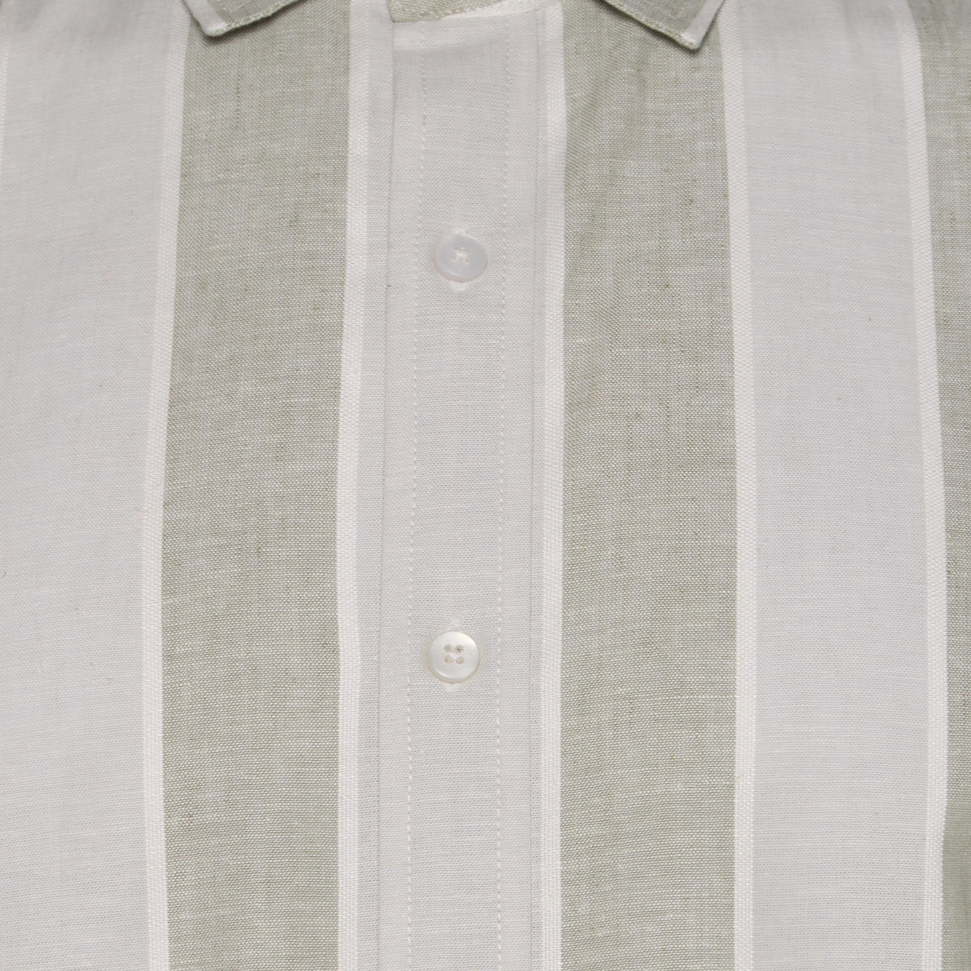 Men Regular Fit Collared Striped Short Sleeve Shirt-men-clothing-shirts-image-2