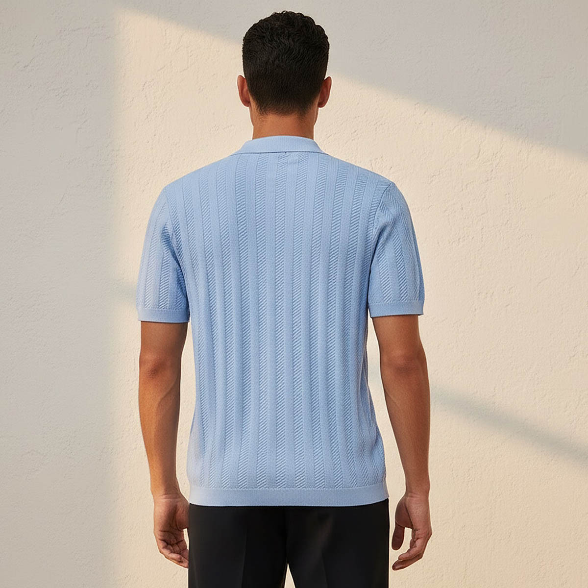 Men Short Sleeves Textured Polo T-shirt-men-clothing-tshirtsandpolos-polos-image-4