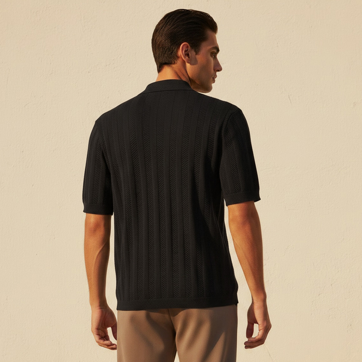 Men Short Sleeves Textured Polo T-shirt-men-clothing-tshirtsandpolos-polos-image-4